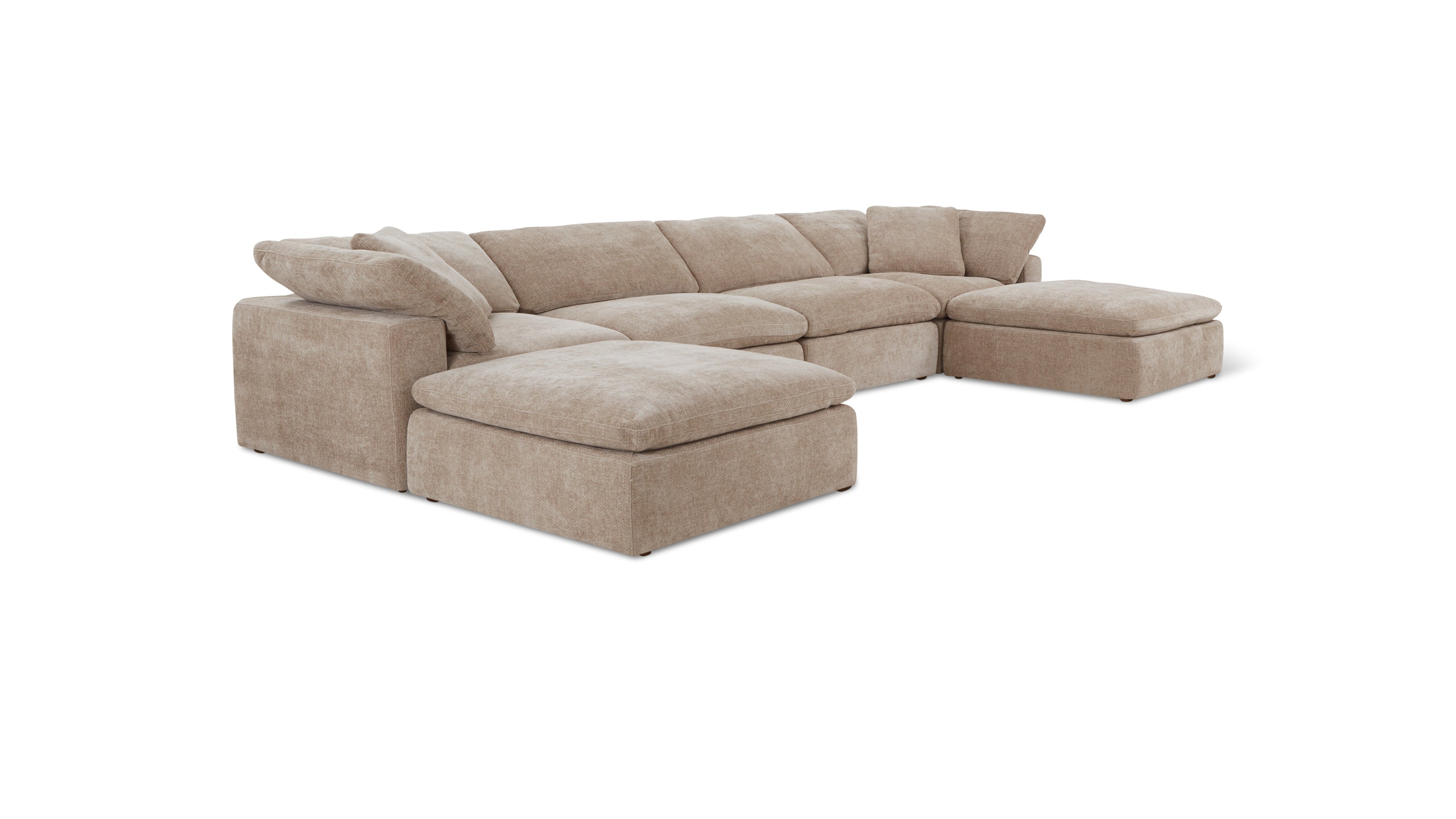 Movie Night™ 6-Piece Modular U-Shaped Sectional, Large, Champagne - Image 12