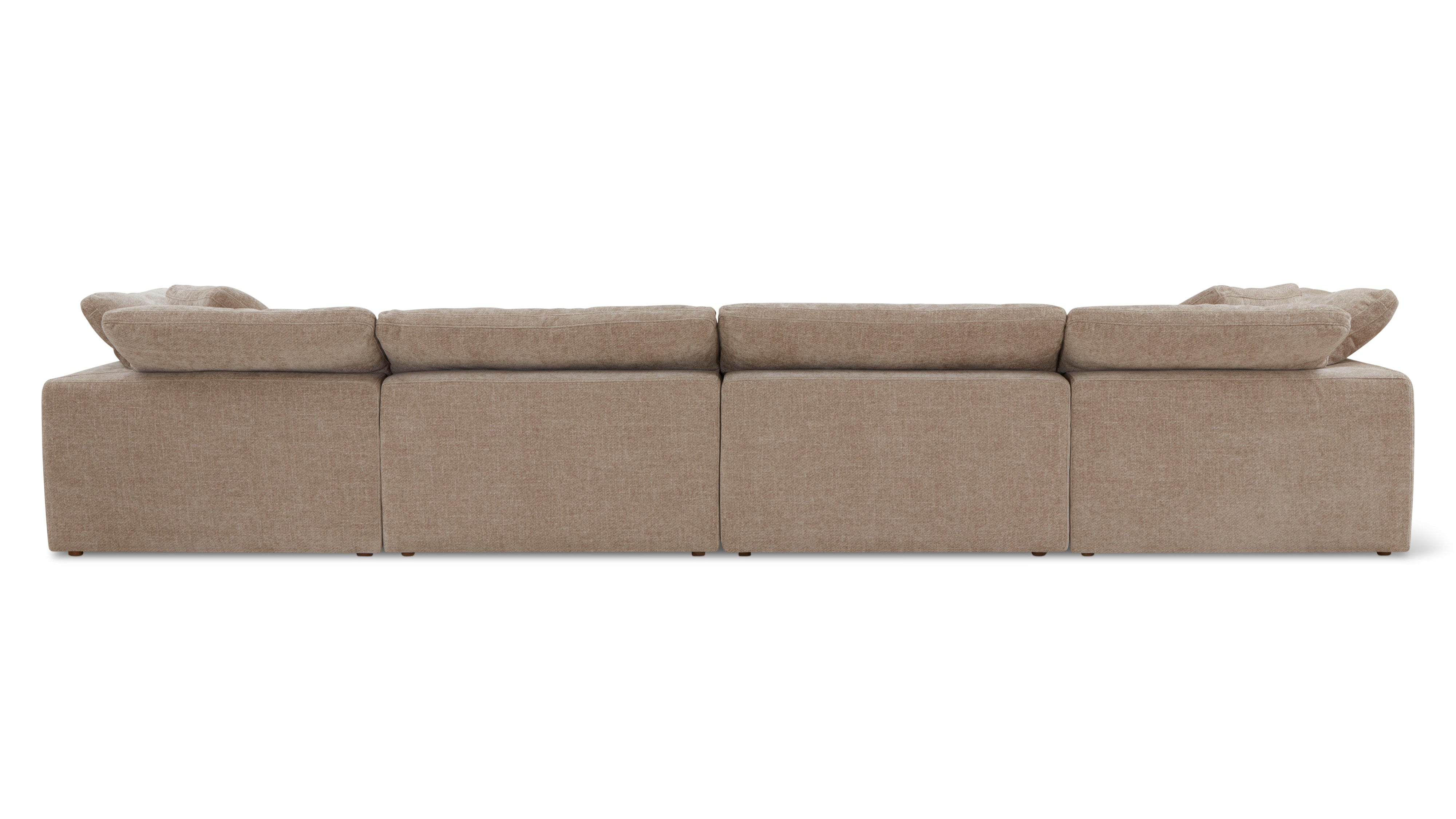 Movie Night™ 6-Piece Modular U-Shaped Sectional, Large, Champagne - Image 12