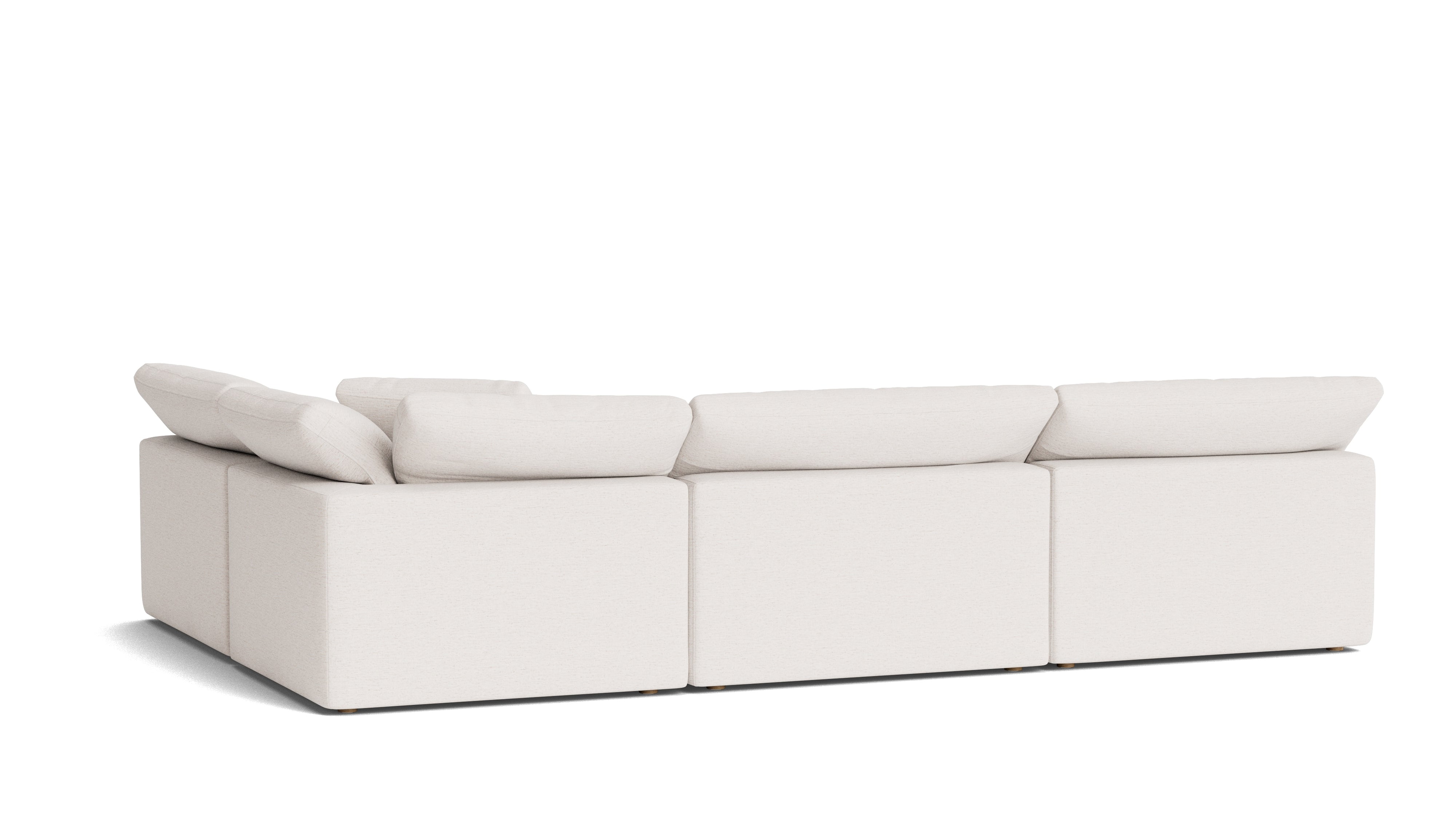 Movie Night™ 4-Piece Modular Sectional Open, Large, Nomad Snow