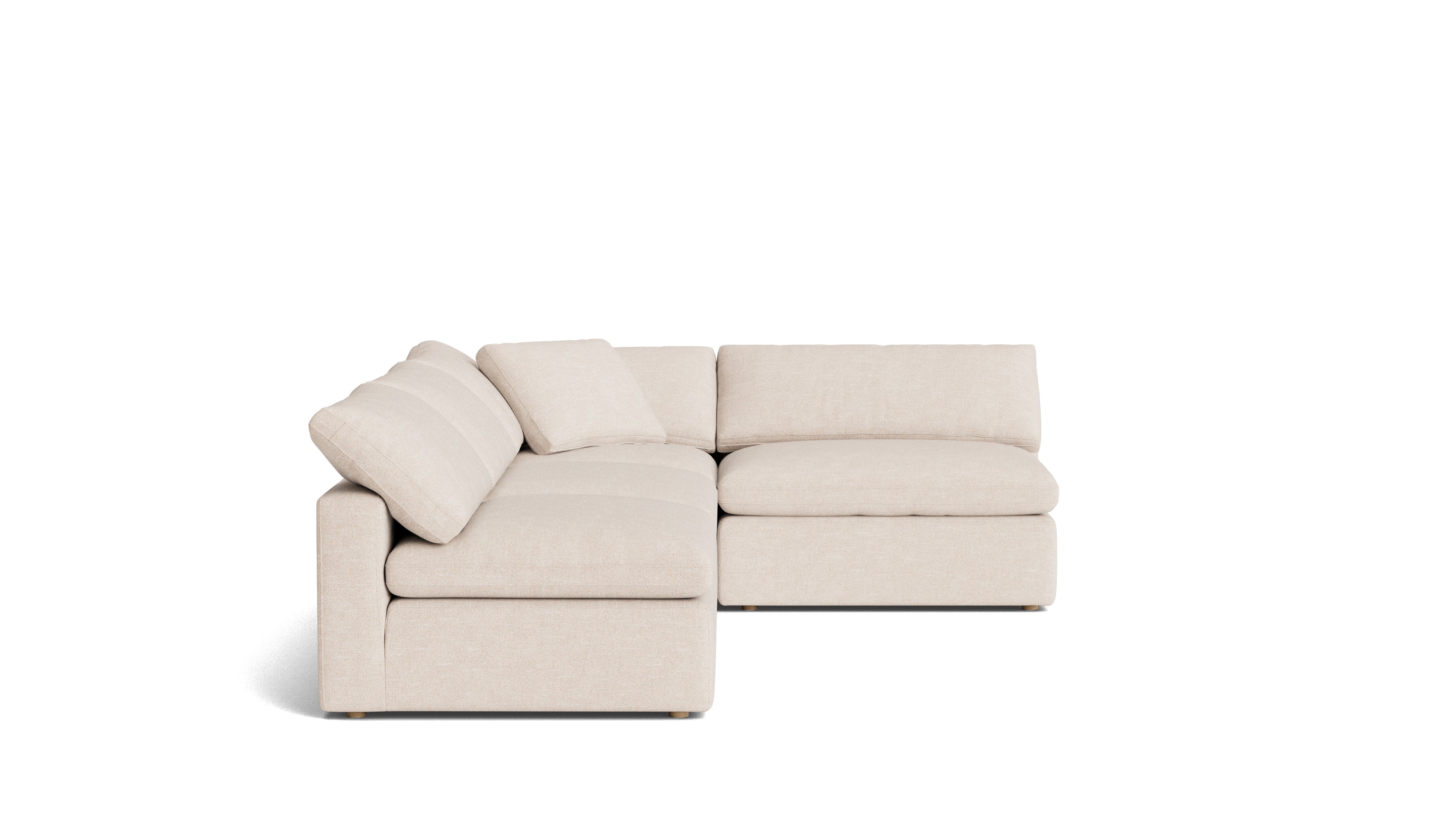 Movie Night™ 4-Piece Modular Sectional Open, Large, Sunbeam