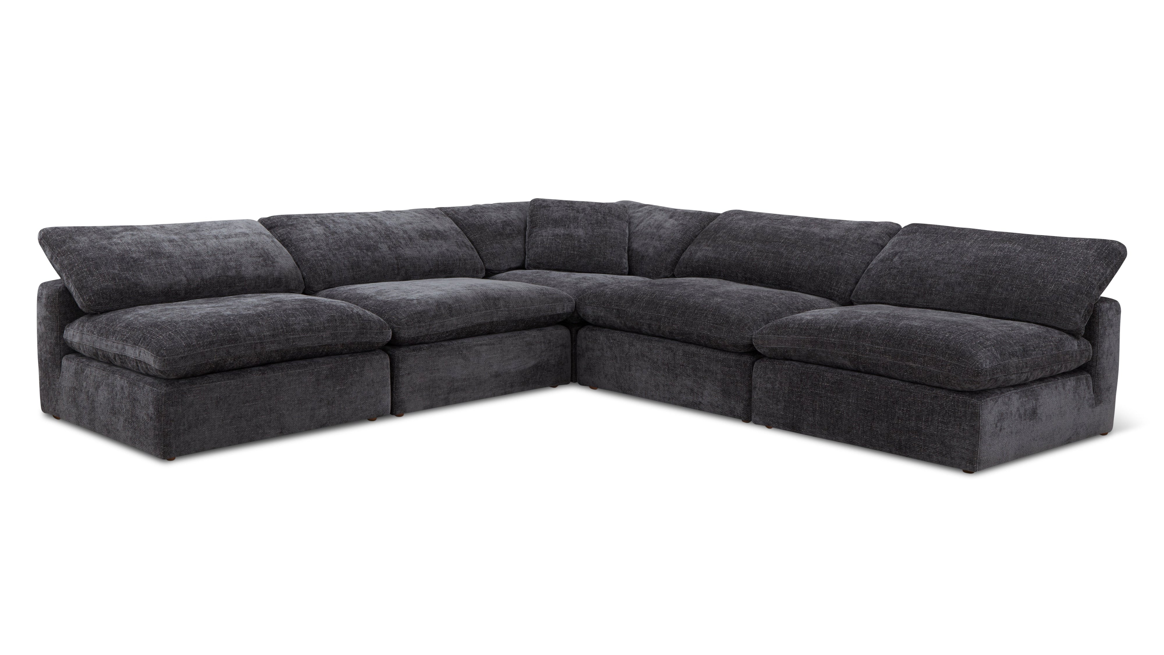 Movie Night™ 5-Piece Modular Sectional Open, Large, Truffle - Image 9