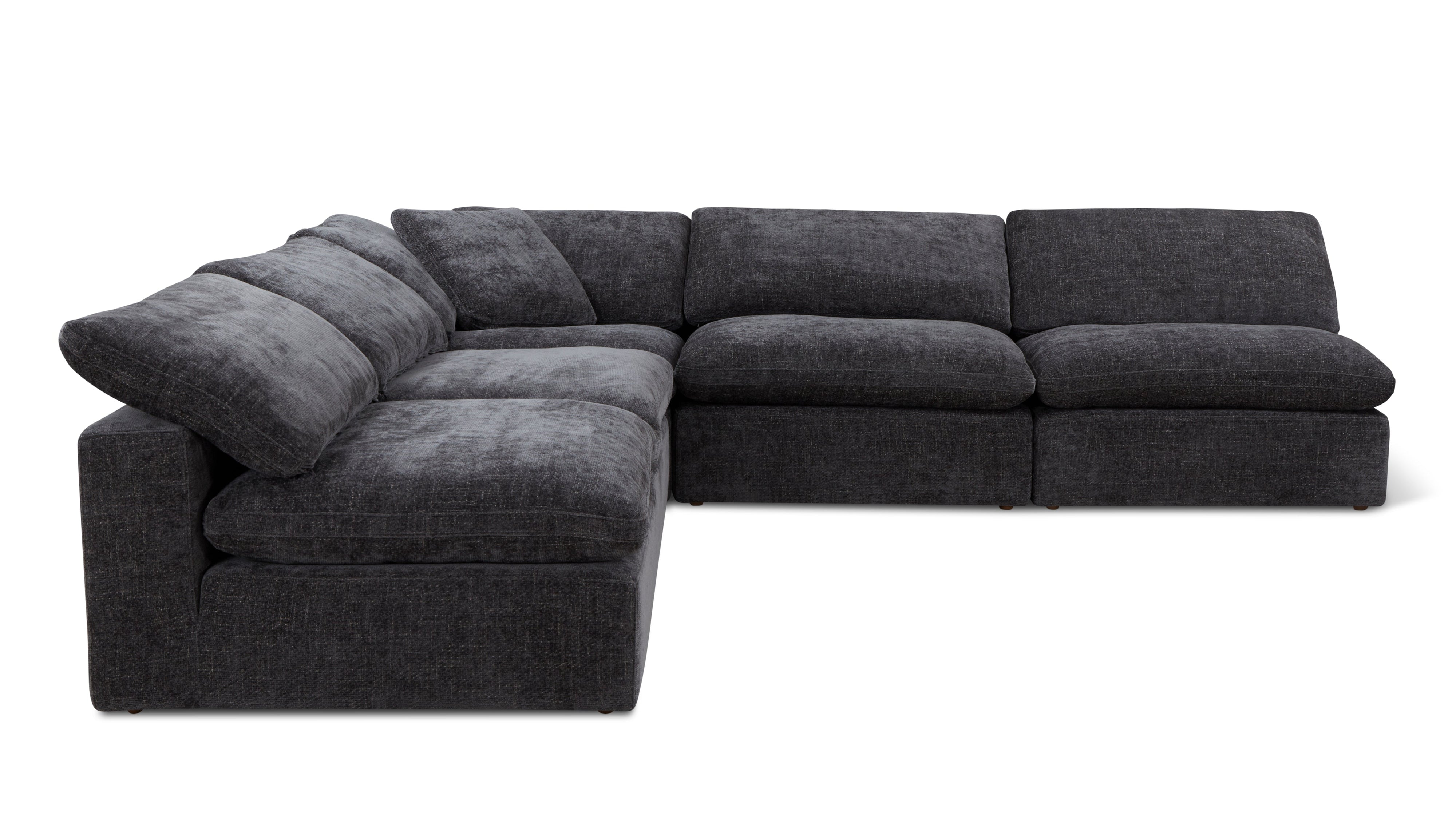 Movie Night™ 5-Piece Modular Sectional Open, Large, Truffle - Image 9