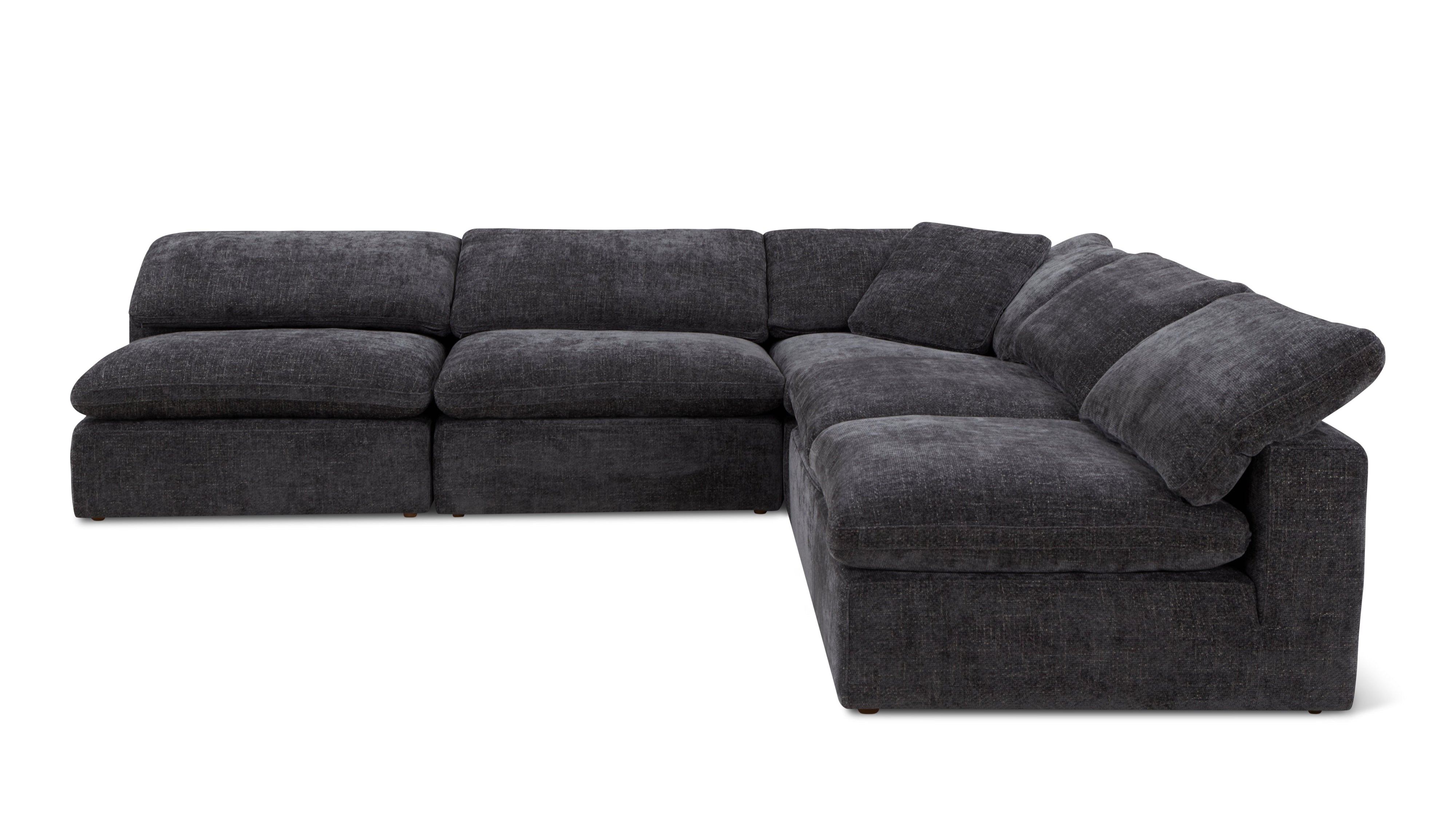 Movie Night™ 5-Piece Modular Sectional Open, Large, Truffle - Image 1