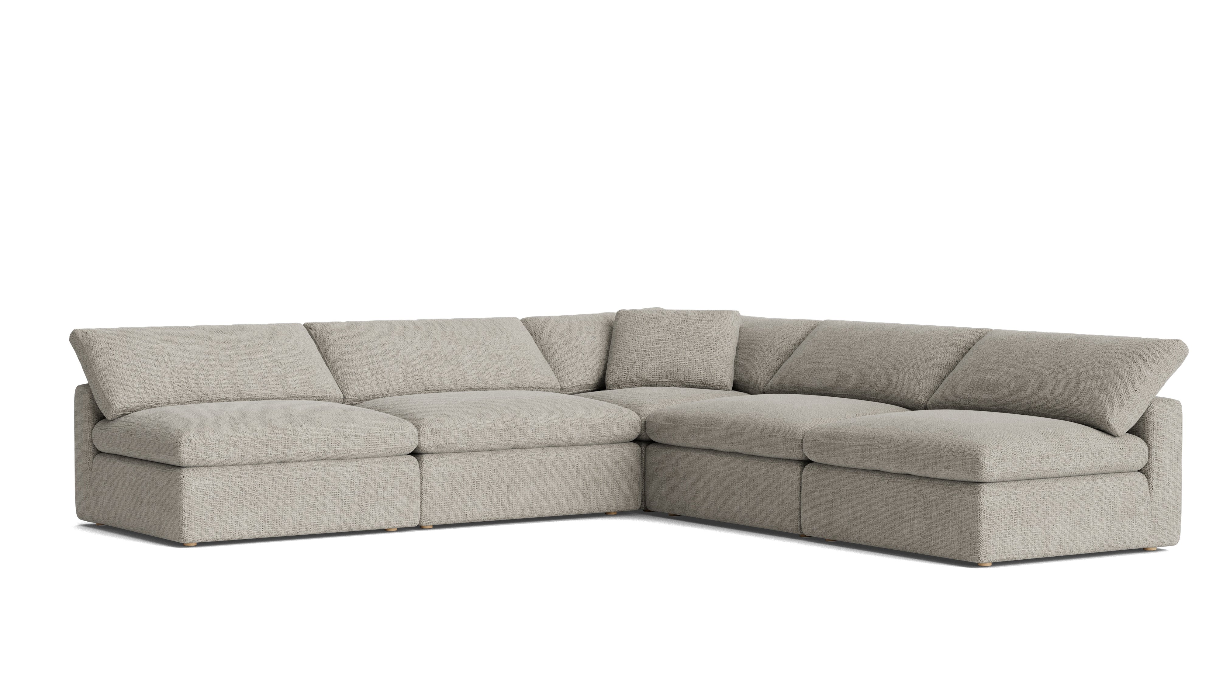 Movie Night™ 5 - Piece Modular Sectional Open, Large, Oatmeal - Sundays Company CanadaSEC-YJ-925-007