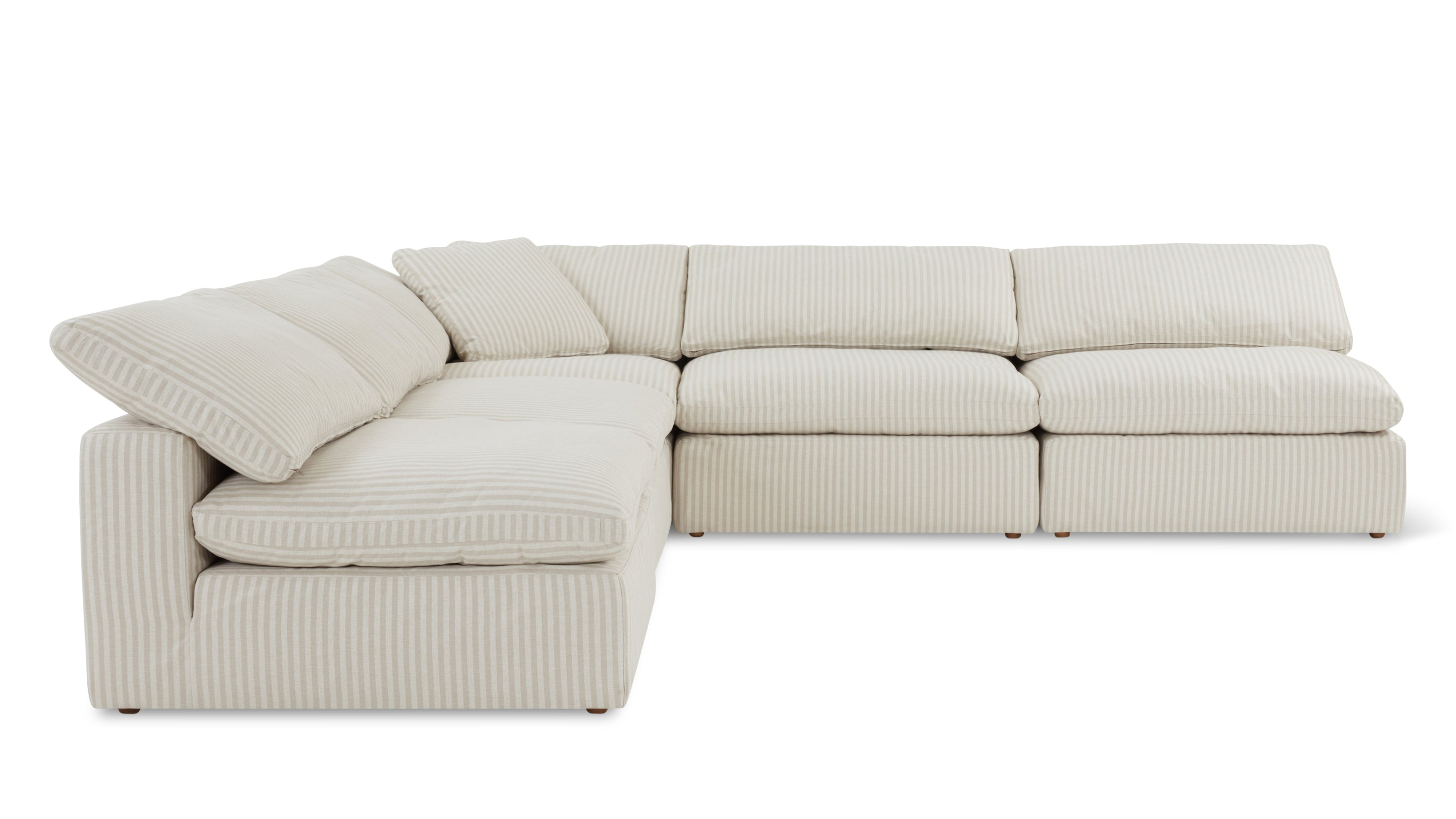 Movie Night™ 5-Piece Modular Sectional Open, Large, Newport Stripe - Image 9