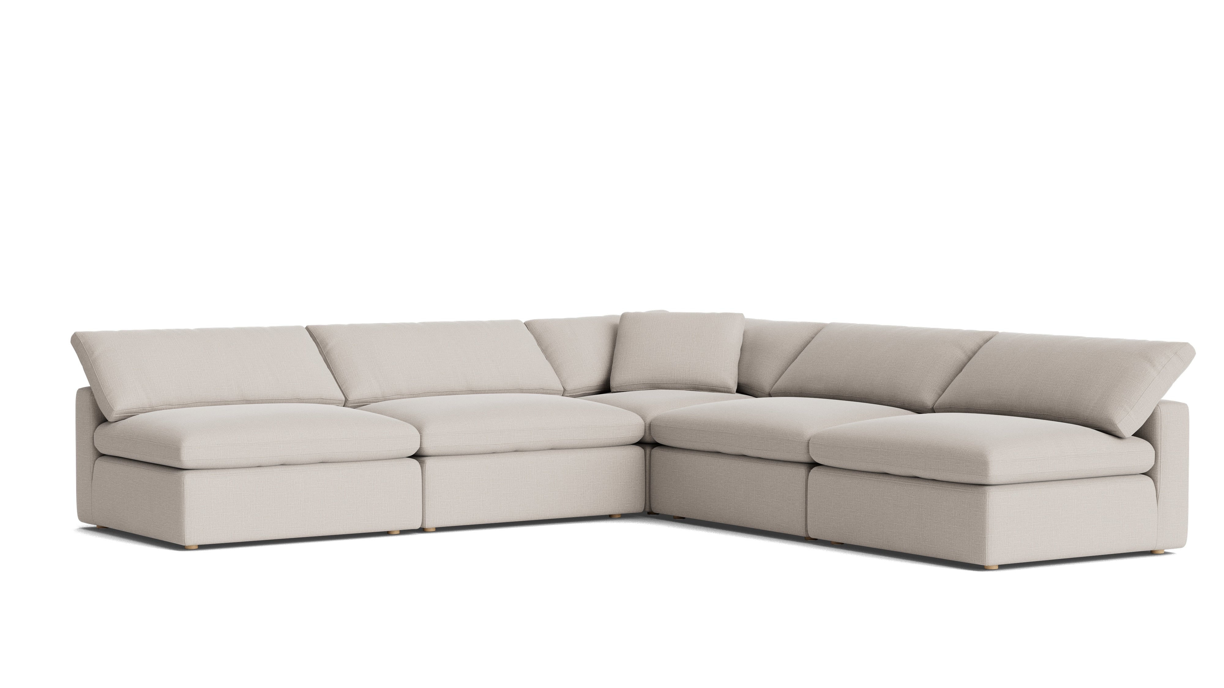 Movie Night™ 5 - Piece Modular Sectional Open, Large, Clay - Sundays Company CanadaSEC-YJ-925-015