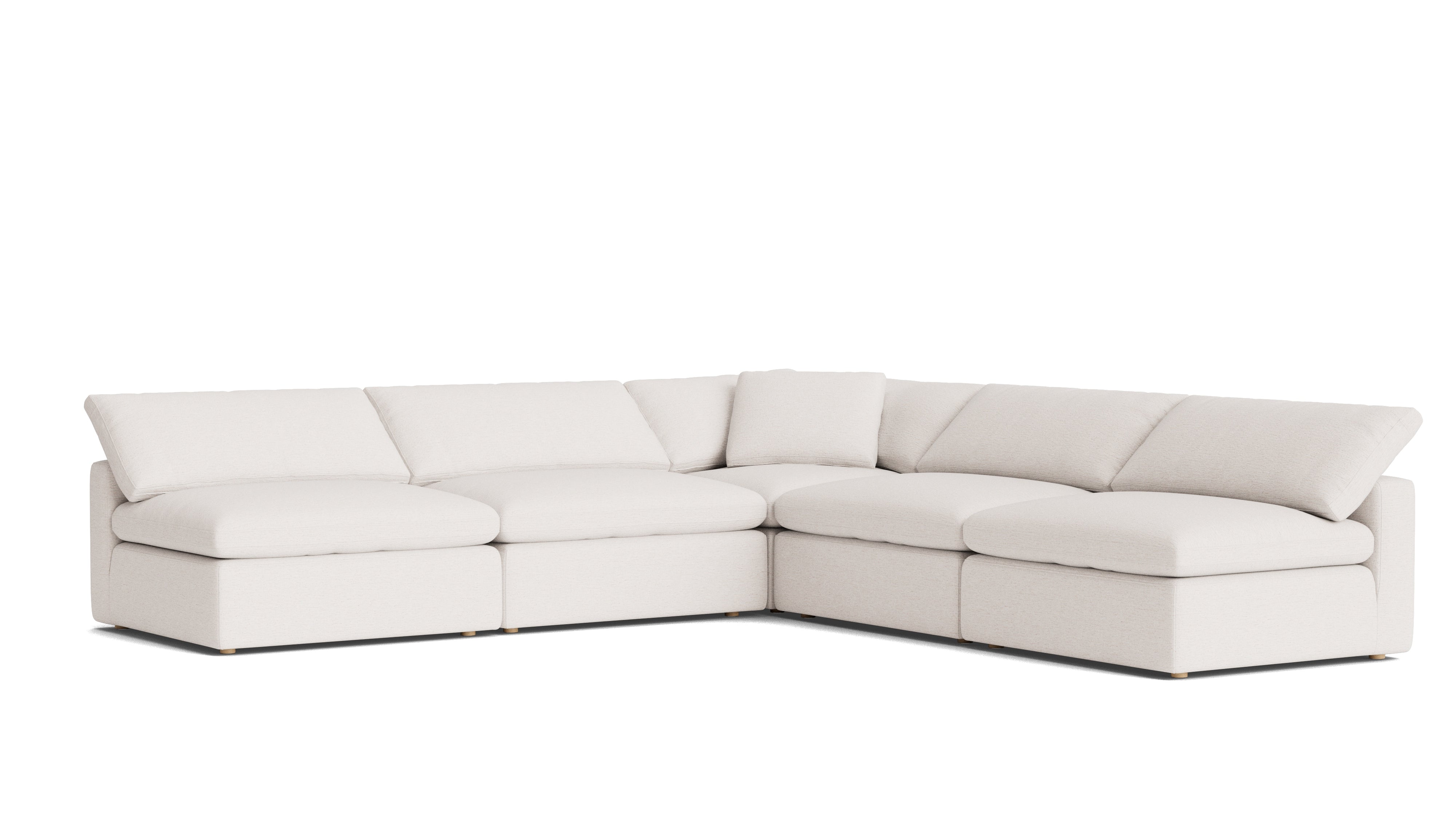 Movie Night™ 5-Piece Modular Sectional Open, Large, Nomad Snow