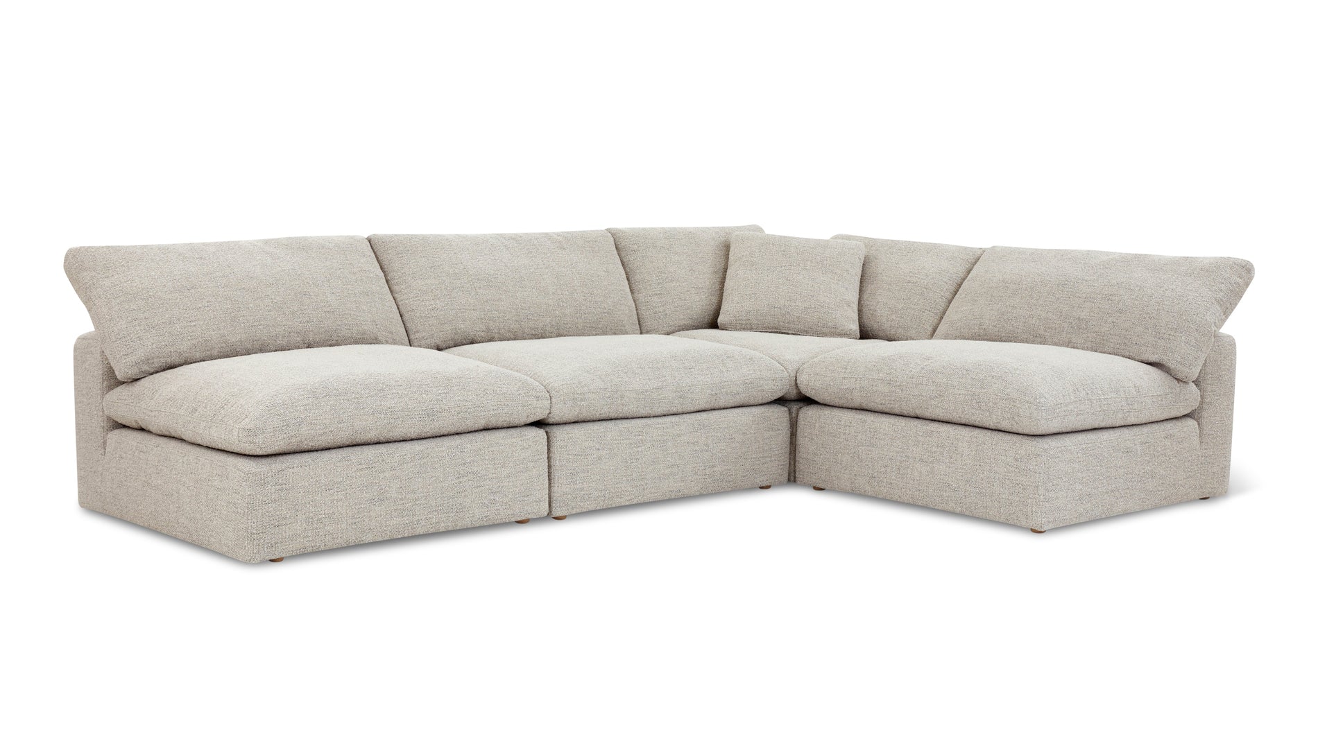 Movie Night™ 4-Piece Modular Sectional Open, Standard, Oatmeal_image