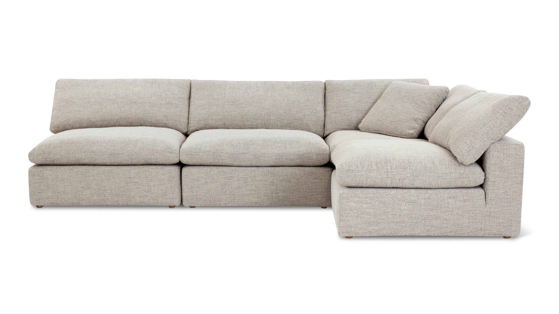 Movie Night™ 4-Piece Modular Sectional Open, Standard, Oatmeal_image