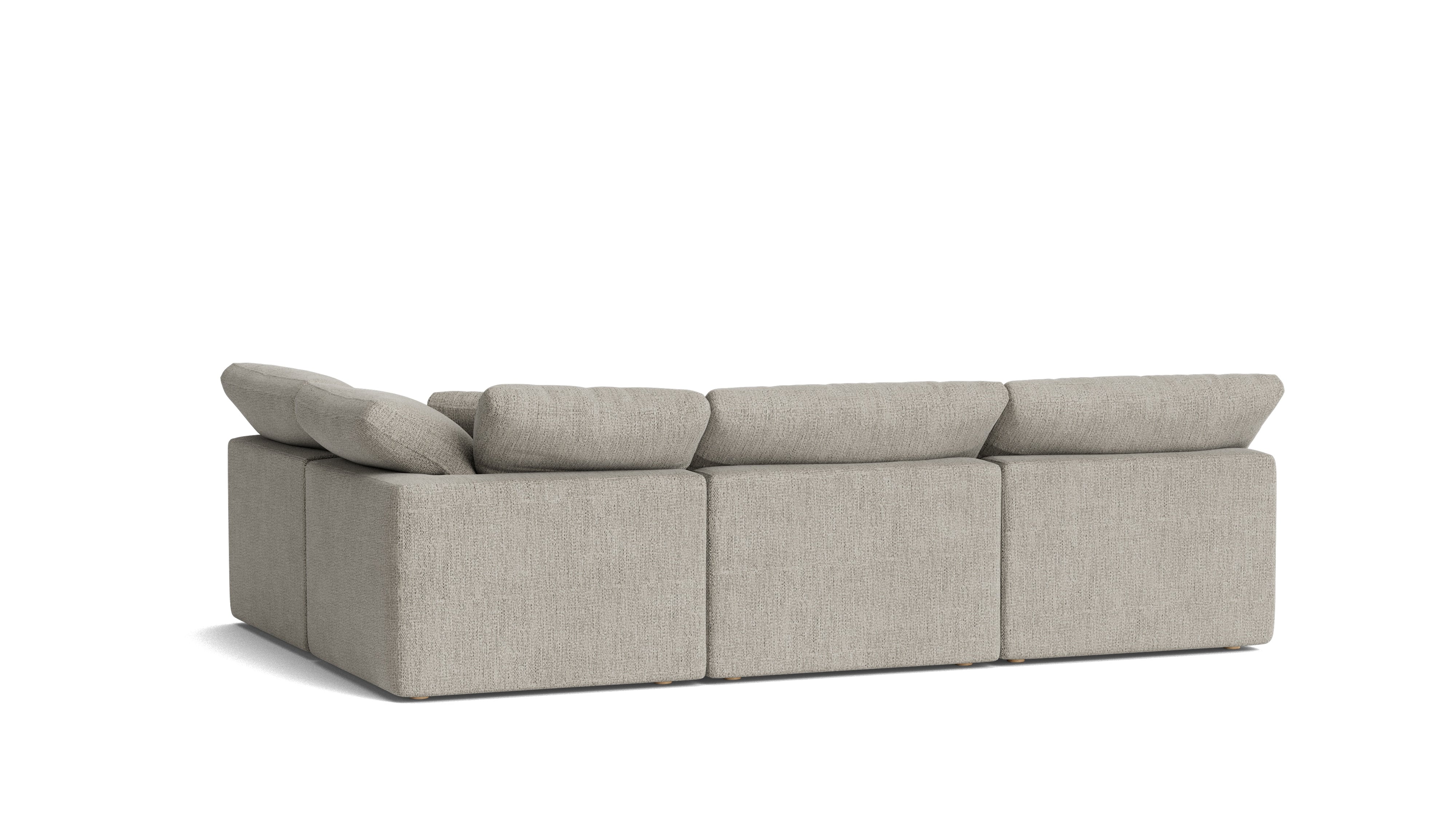 Movie Night™ 4-Piece Modular Sectional Open, Standard, Oatmeal