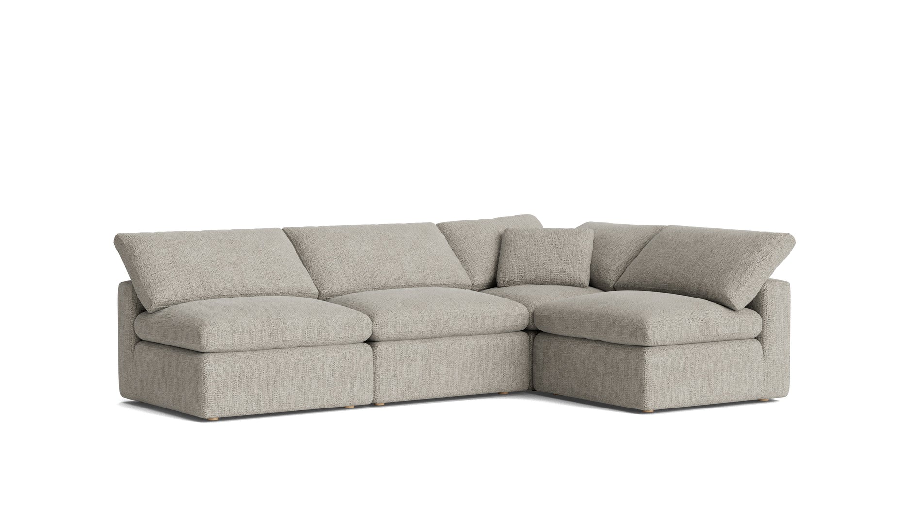 Movie Night™ 4-Piece Modular Sectional Open, Standard, Oatmeal_image