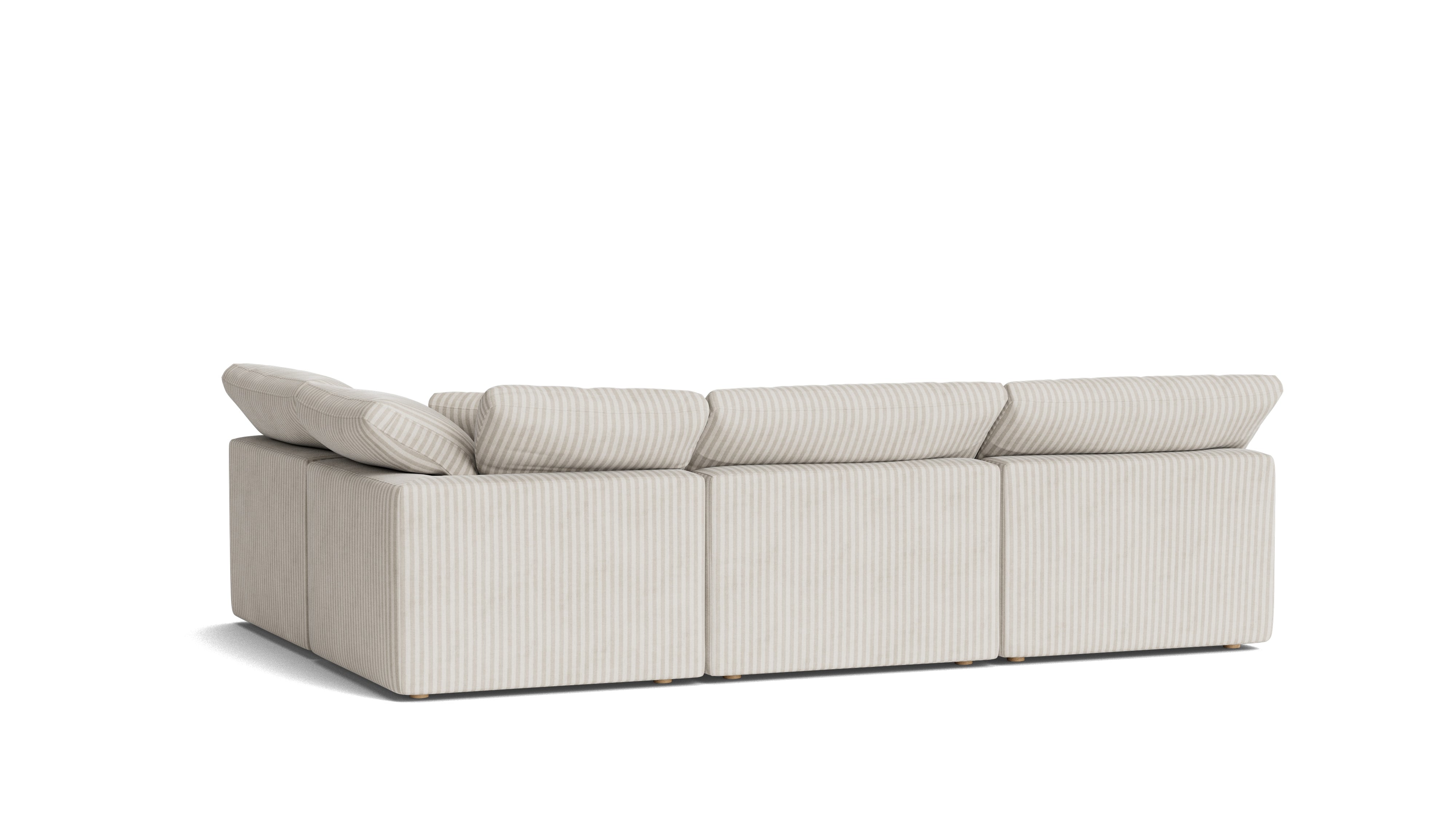 Movie Night™ 4-Piece Modular Sectional Open, Standard, Newport Stripe