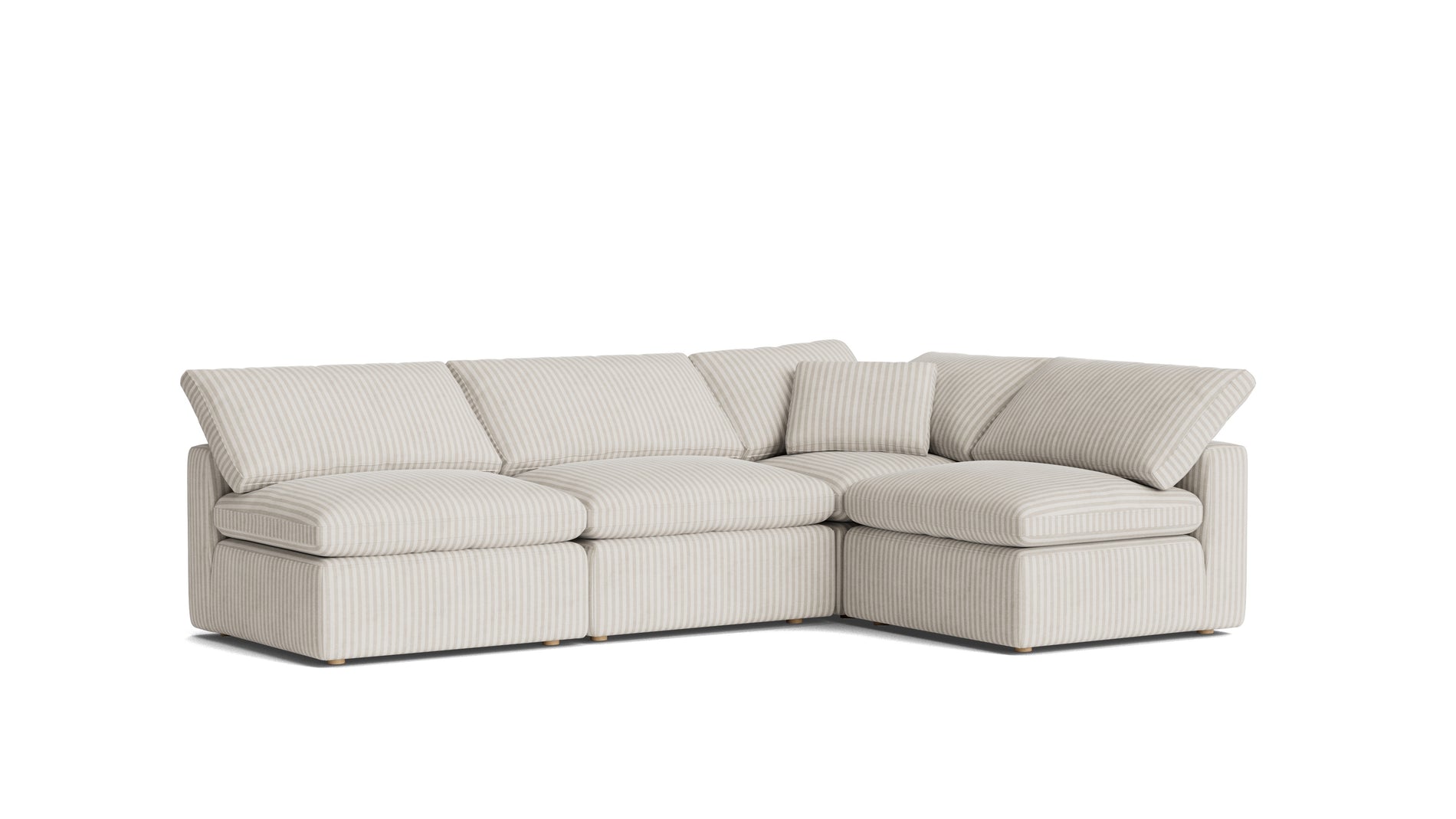 Movie Night™ 4-Piece Modular Sectional Open, Standard, Newport Stripe_image