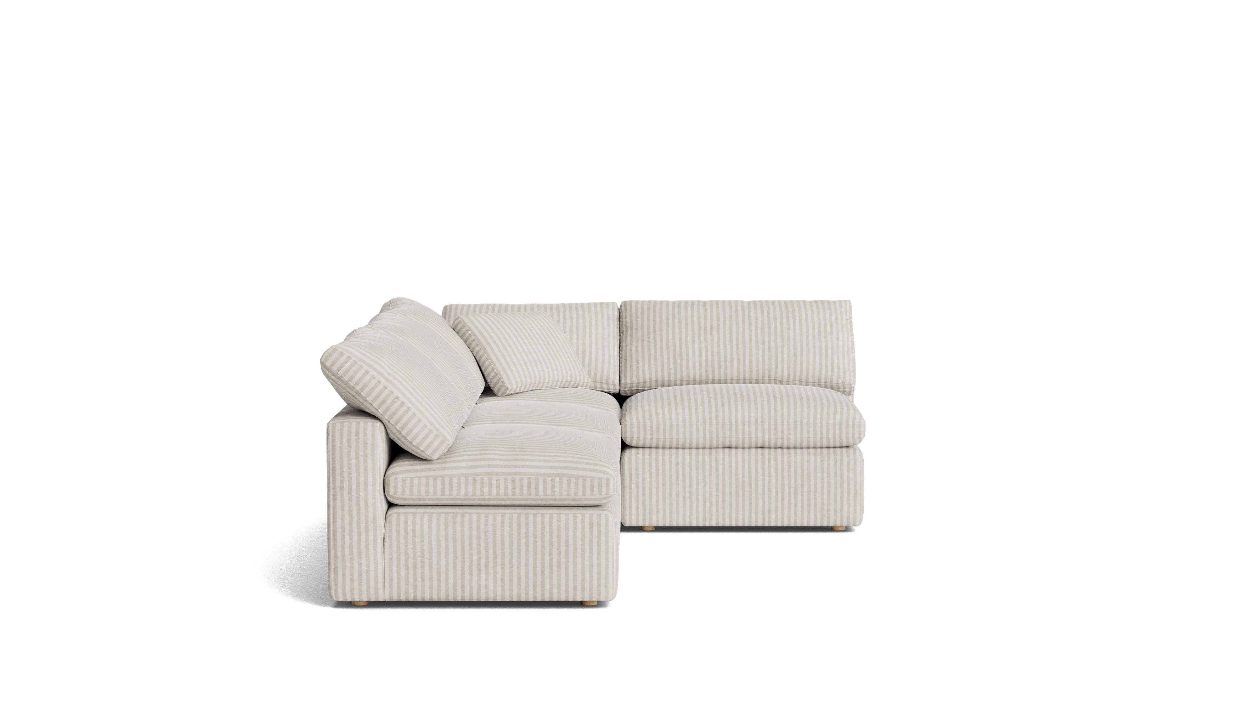 Movie Night™ 4-Piece Modular Sectional Open, Standard, Newport Stripe