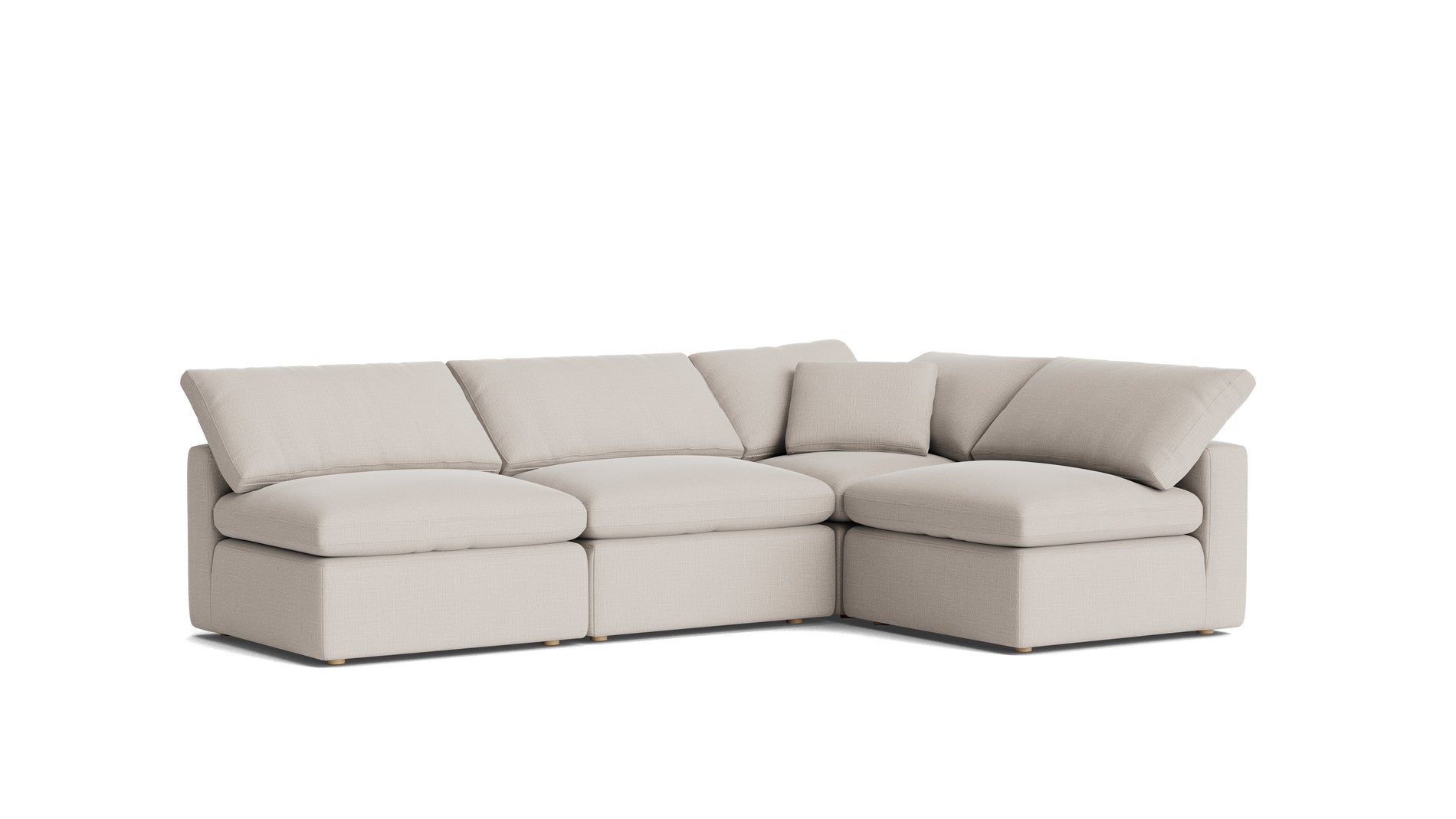 Movie Night™ 4-Piece Modular Sectional Open, Standard, Clay_image