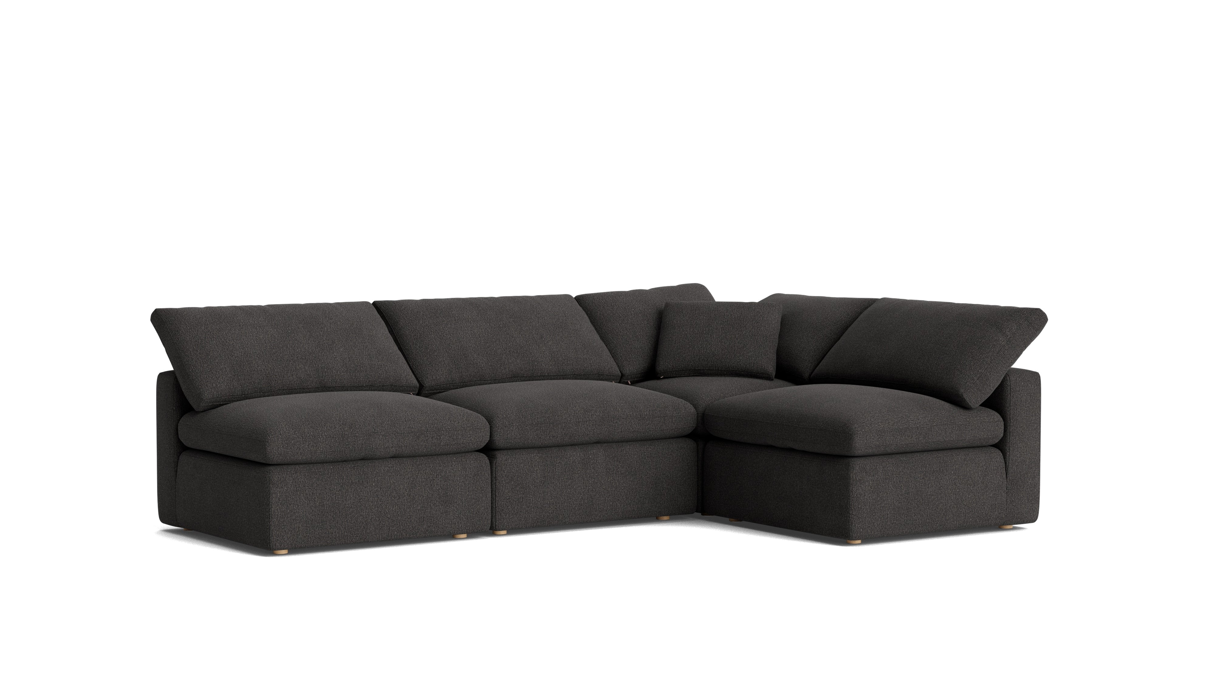 Movie Night™ 4-Piece Modular Sectional Open, Standard, Dark Shadow