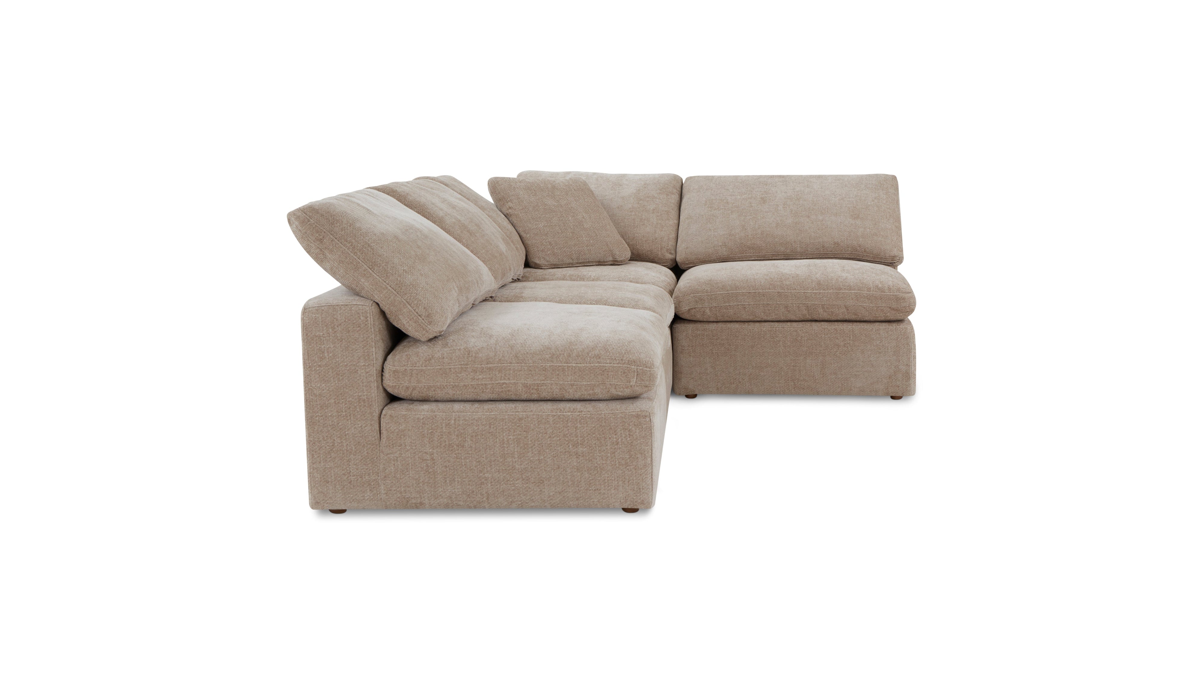 Movie Night™ 4 - Piece Modular Sectional Open, Standard, Champagne - Sundays CompanySEC - YJ - 926 - 041