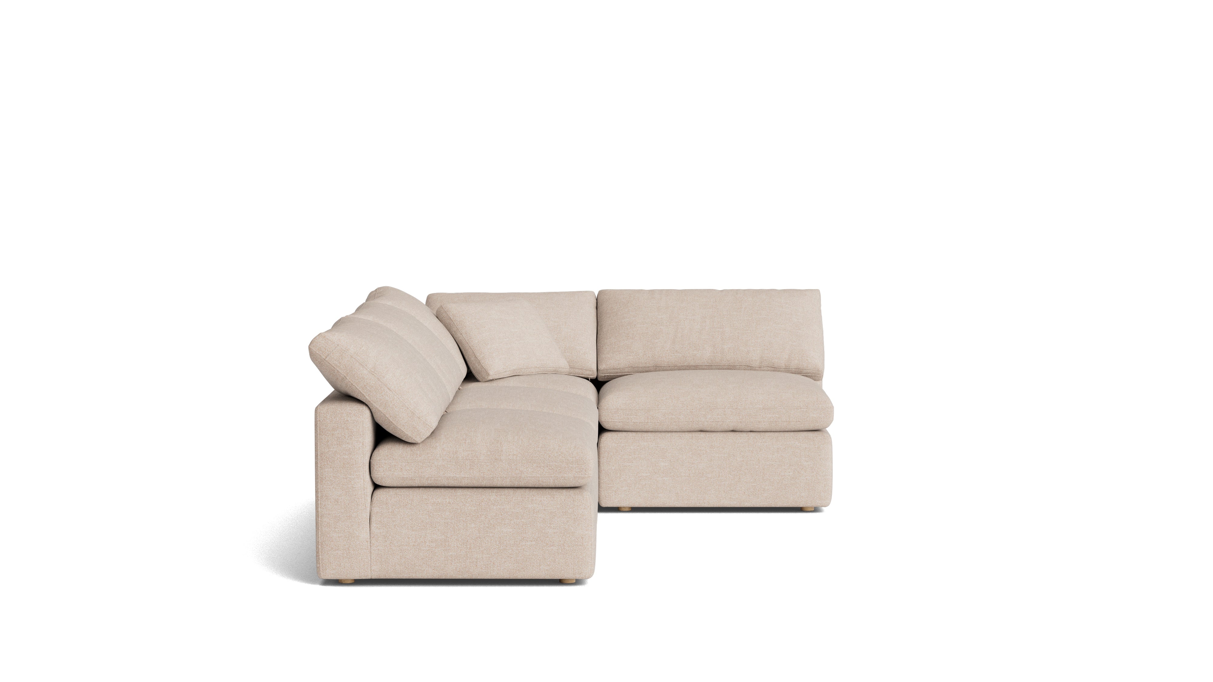 Movie Night™ 4-Piece Modular Sectional Open, Standard, Sunbeam