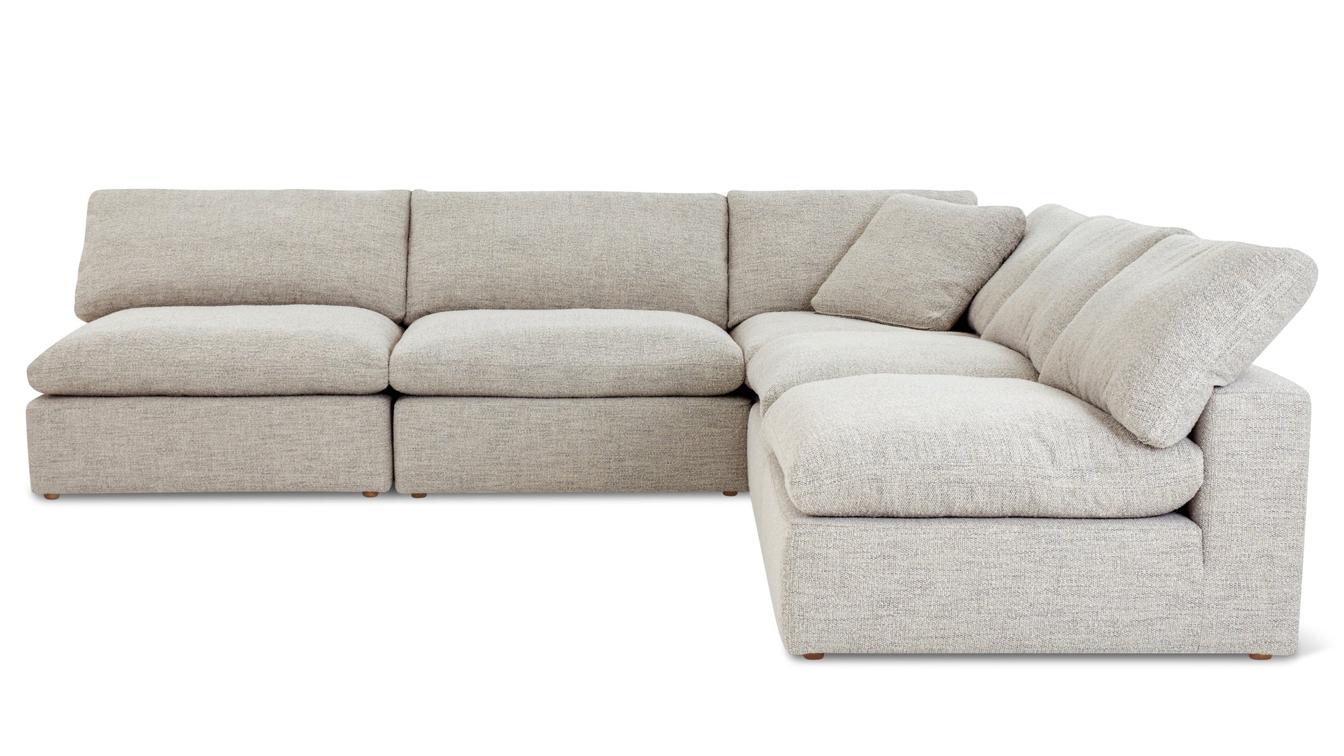 Movie Night™ 5-Piece Modular Sectional Open, Standard, Oatmeal_image