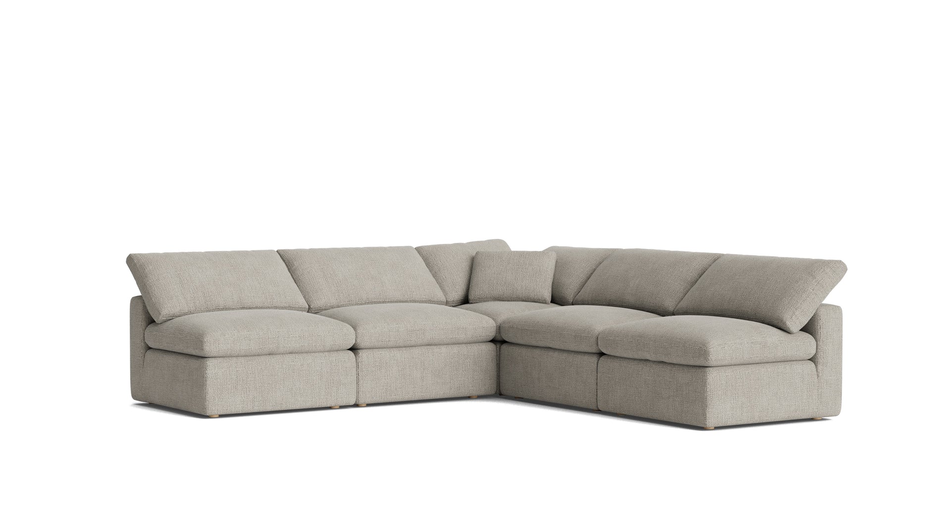 Movie Night™ 5-Piece Modular Sectional Open, Standard, Oatmeal_image