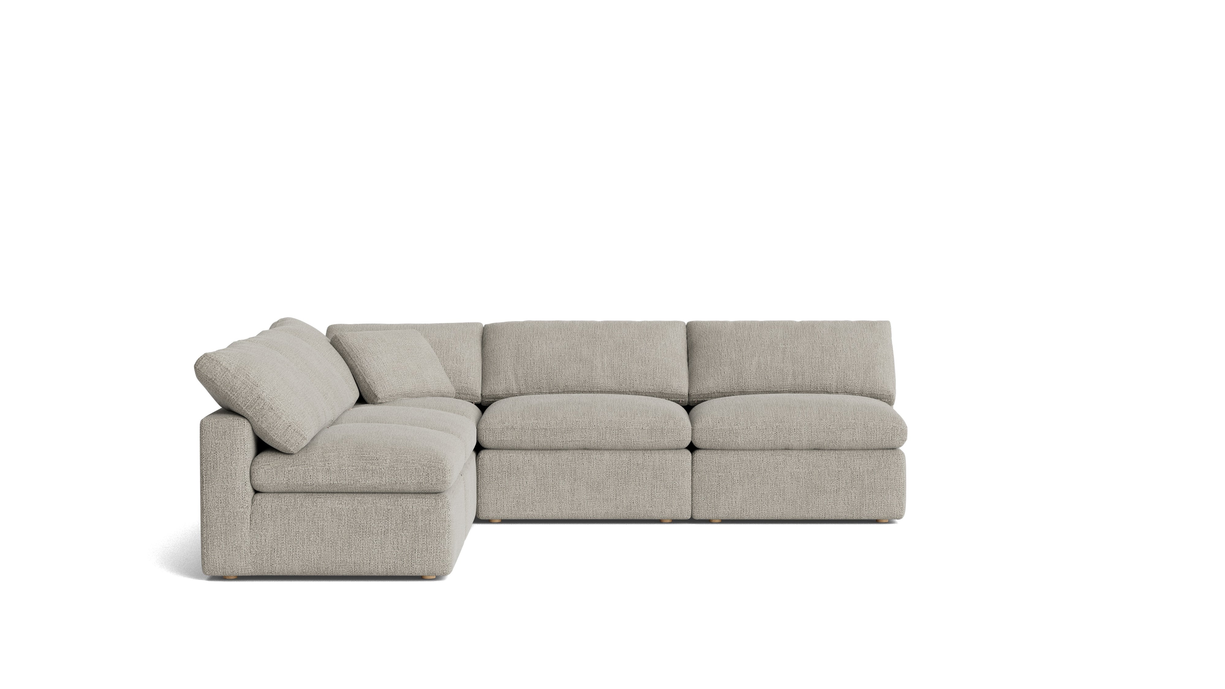 Movie Night™ 5-Piece Modular Sectional Open, Standard, Oatmeal