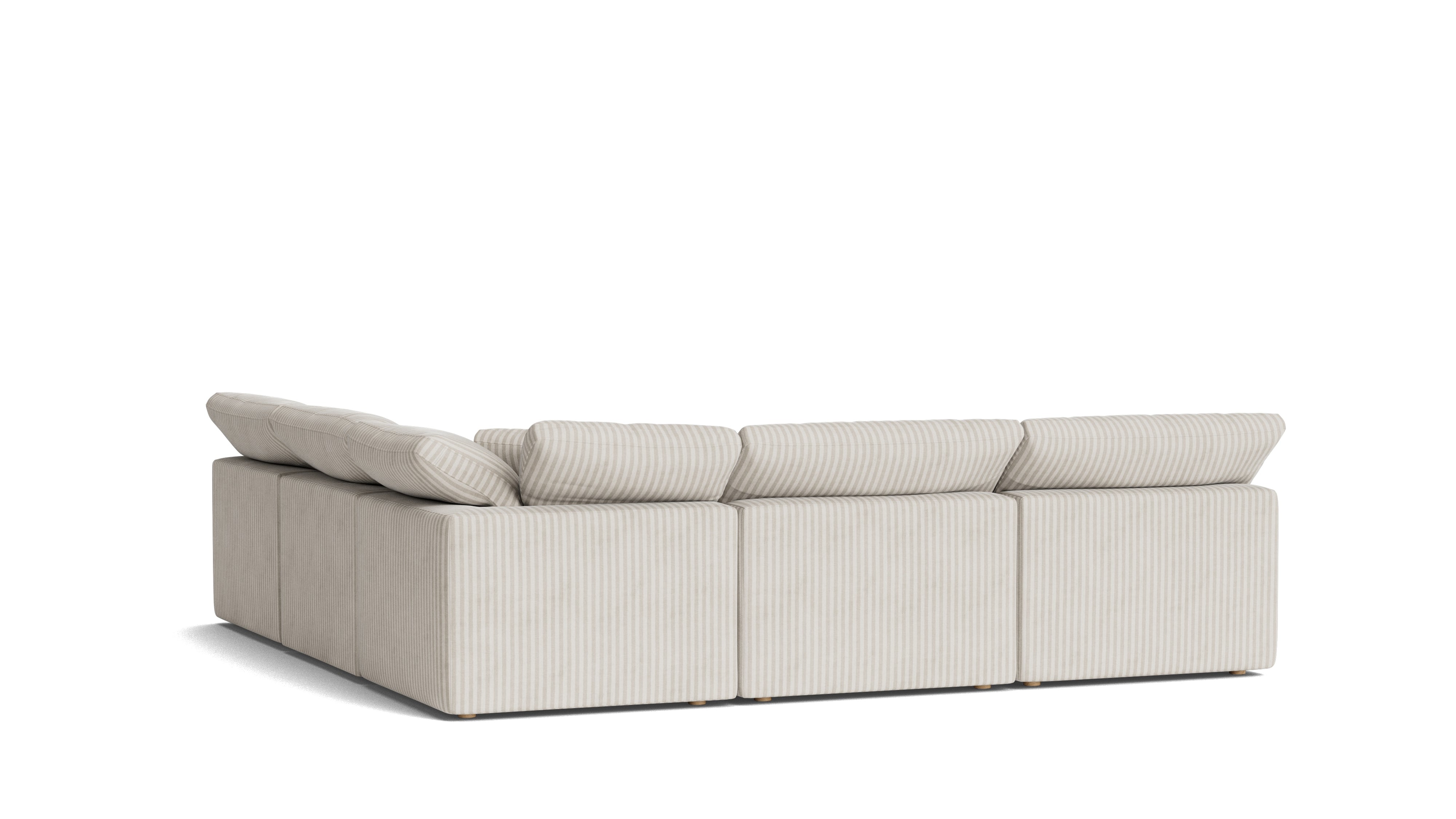 Movie Night™ 5-Piece Modular Sectional Open, Standard, Newport Stripe