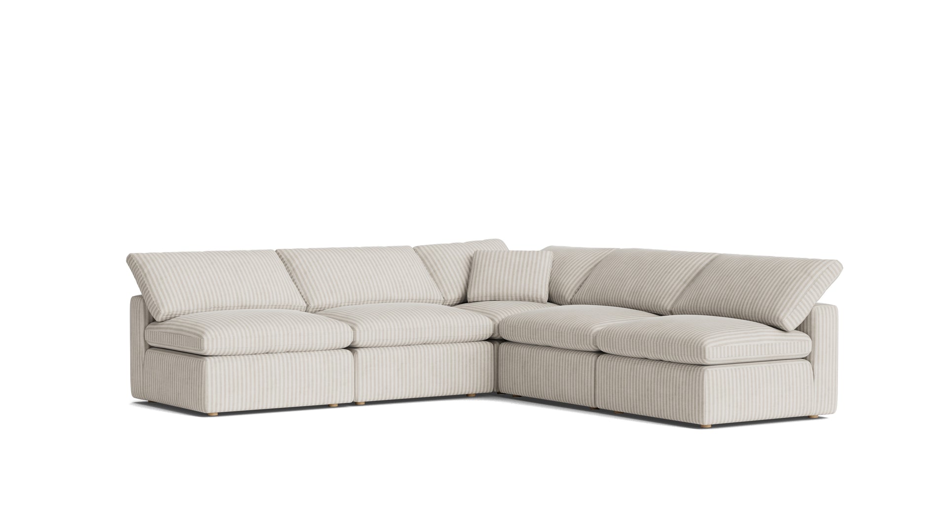 Movie Night™ 5-Piece Modular Sectional Open, Standard, Newport Stripe_image