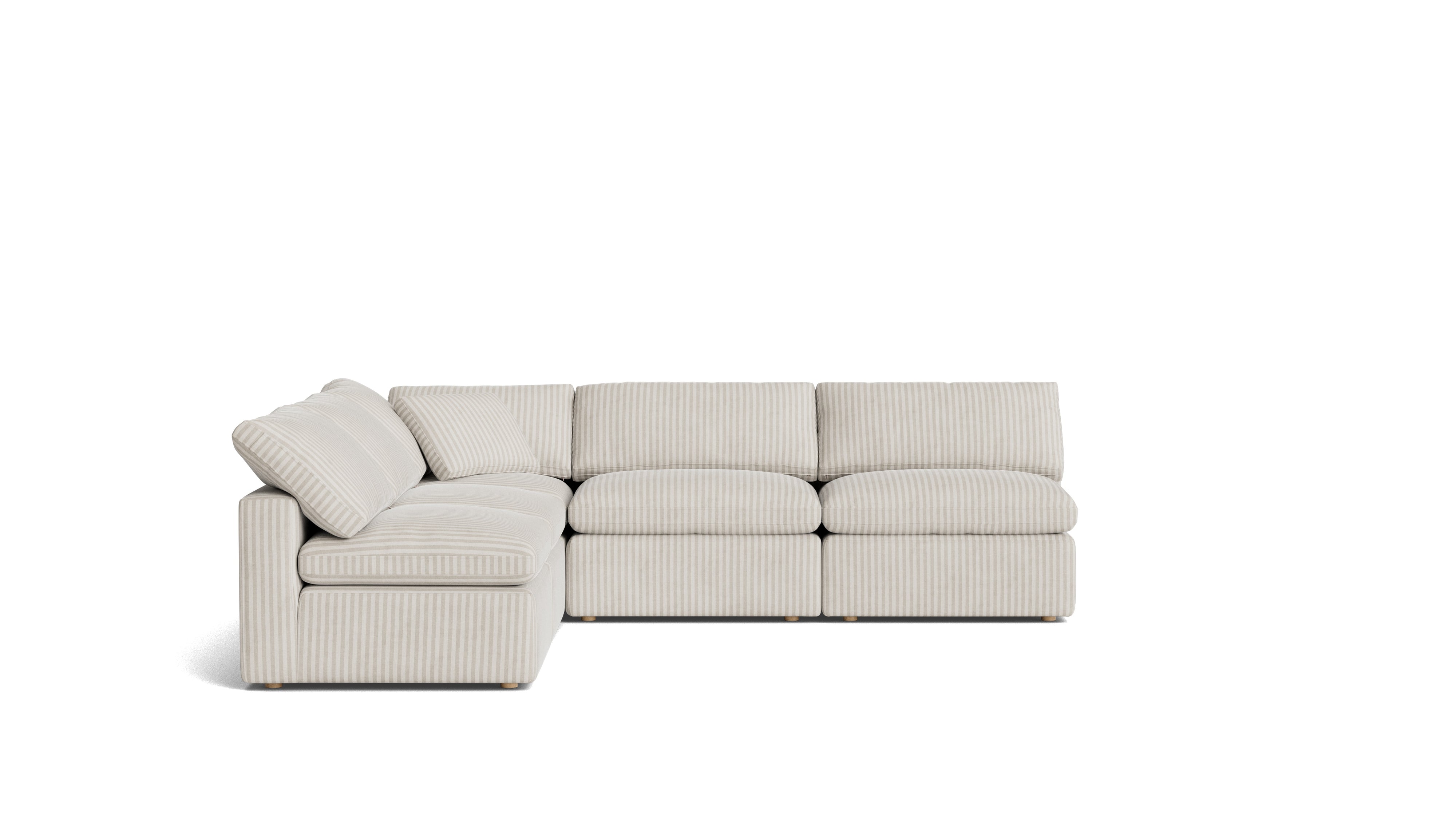 Movie Night™ 5-Piece Modular Sectional Open, Standard, Newport Stripe