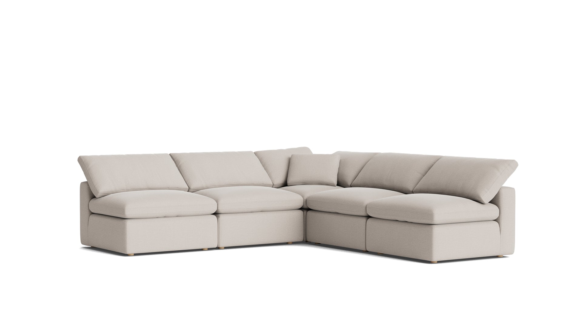 Movie Night™ 5-Piece Modular Sectional Open, Standard, Clay_image