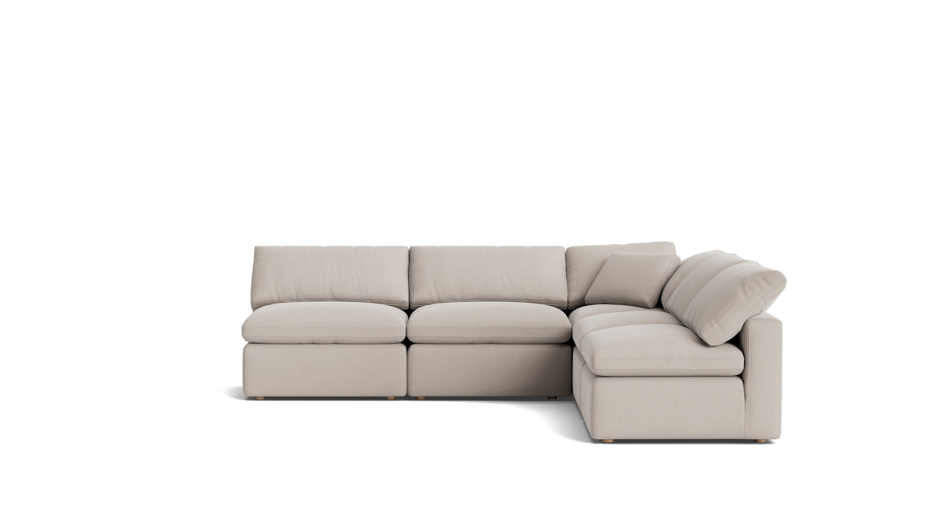 Movie Night™ 5-Piece Modular Sectional Open, Standard, Clay_image