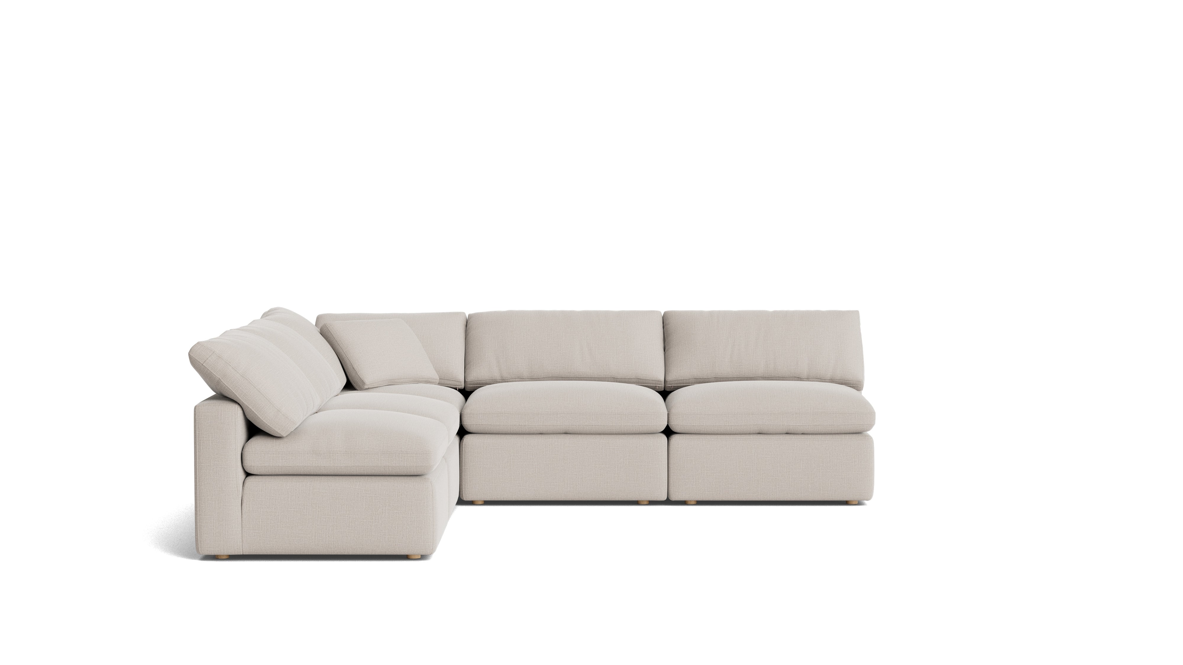 Movie Night™ 5-Piece Modular Sectional Open, Standard, Clay