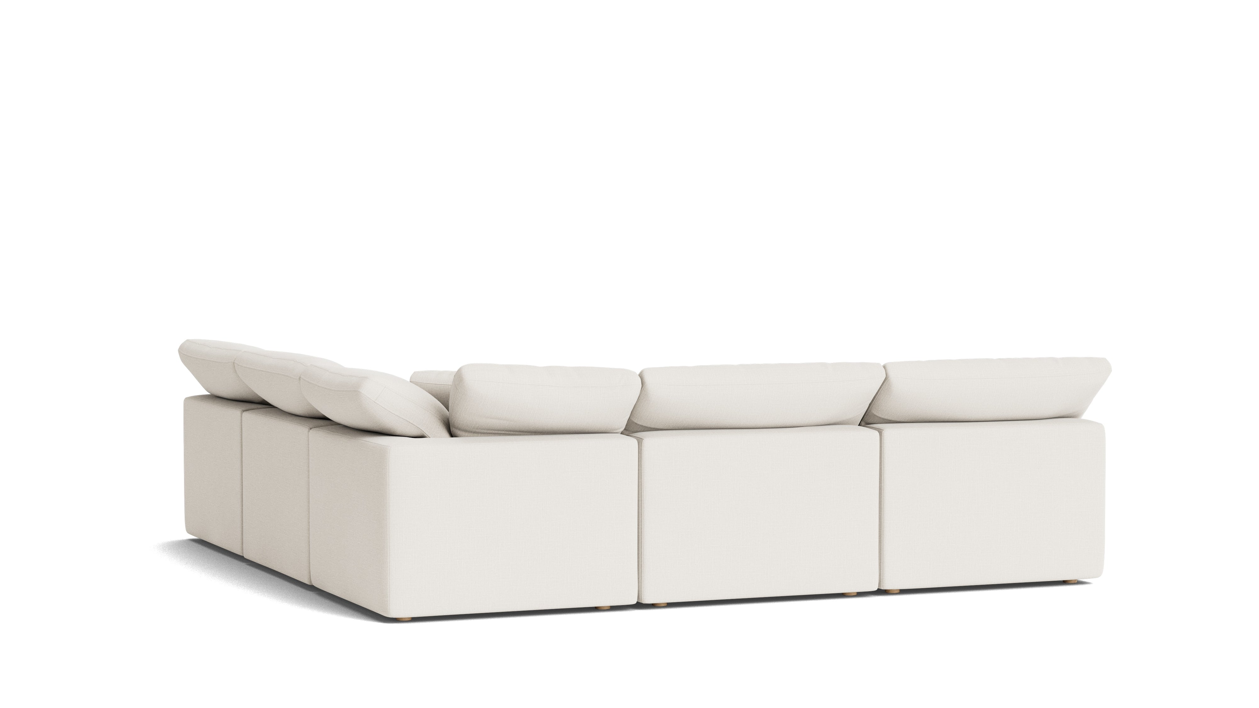 Movie Night™ 5-Piece Modular Sectional Open, Standard, Cream Linen