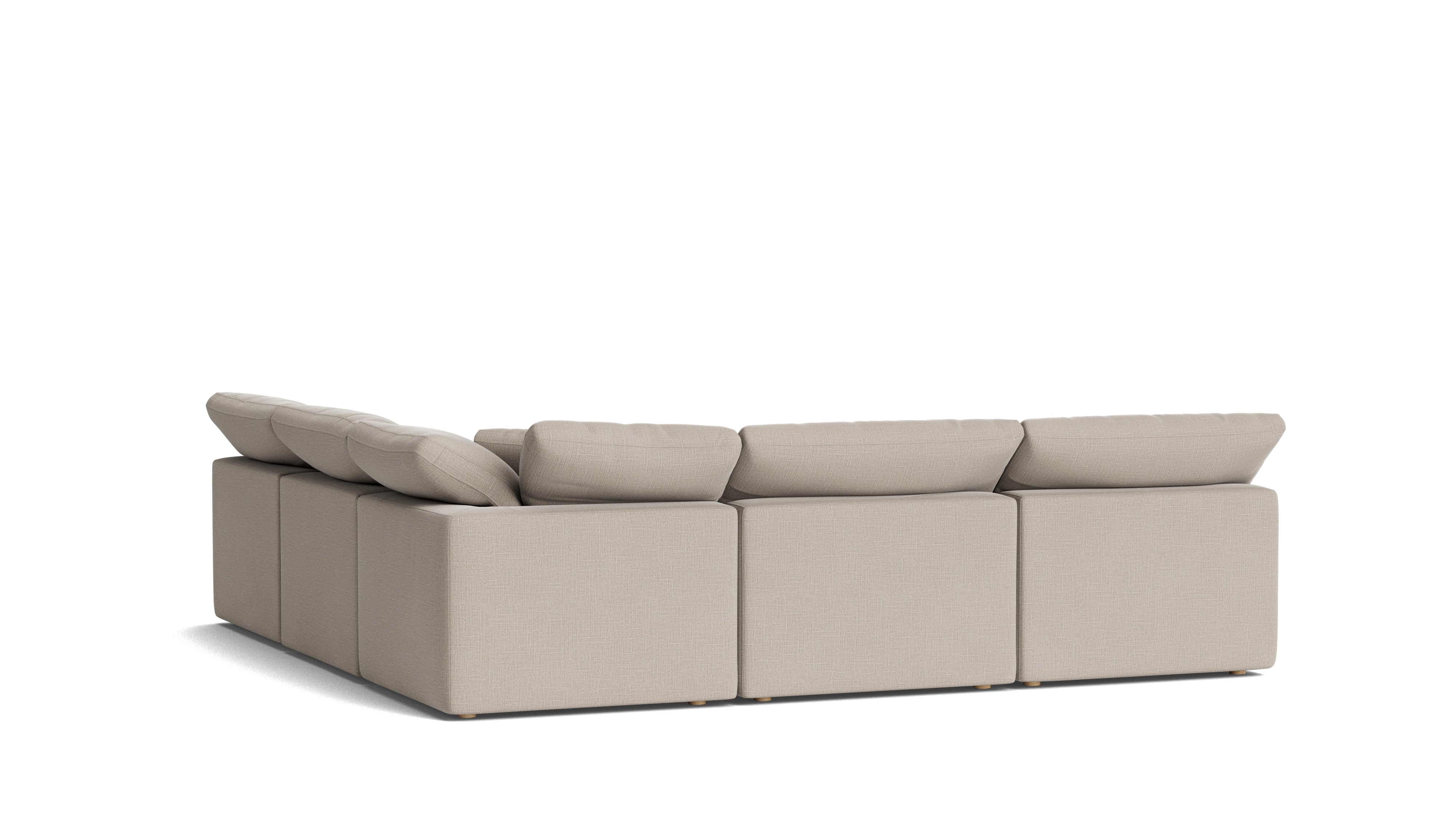 Movie Night™ 5-Piece Modular Sectional Open, Standard, Light Pebble