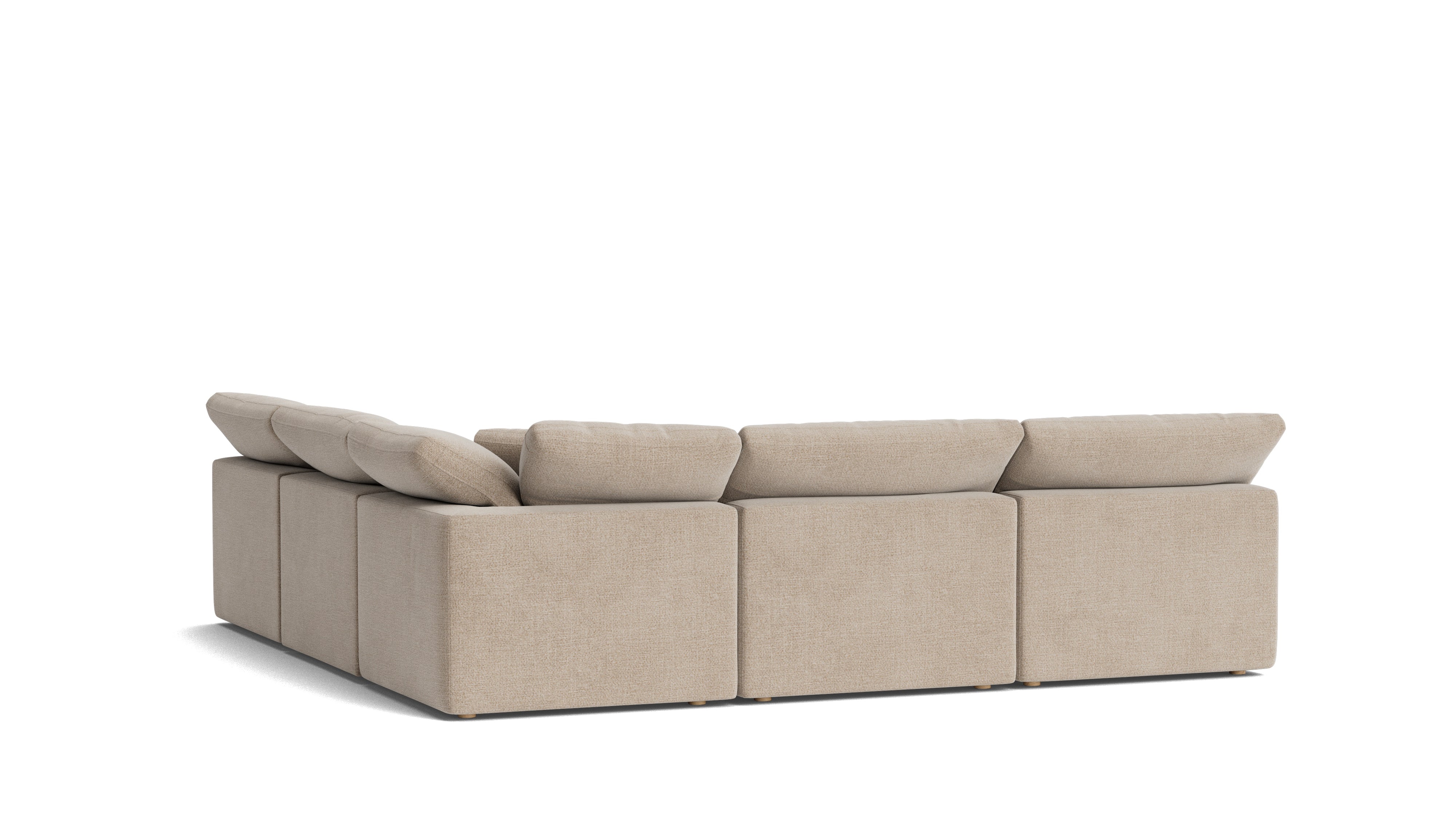 Movie Night™ 5-Piece Modular Sectional Open, Standard, Champagne