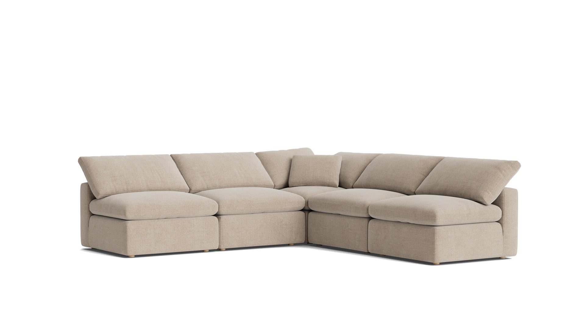 Movie Night™ 5-Piece Modular Sectional Open, Standard, Champagne_image