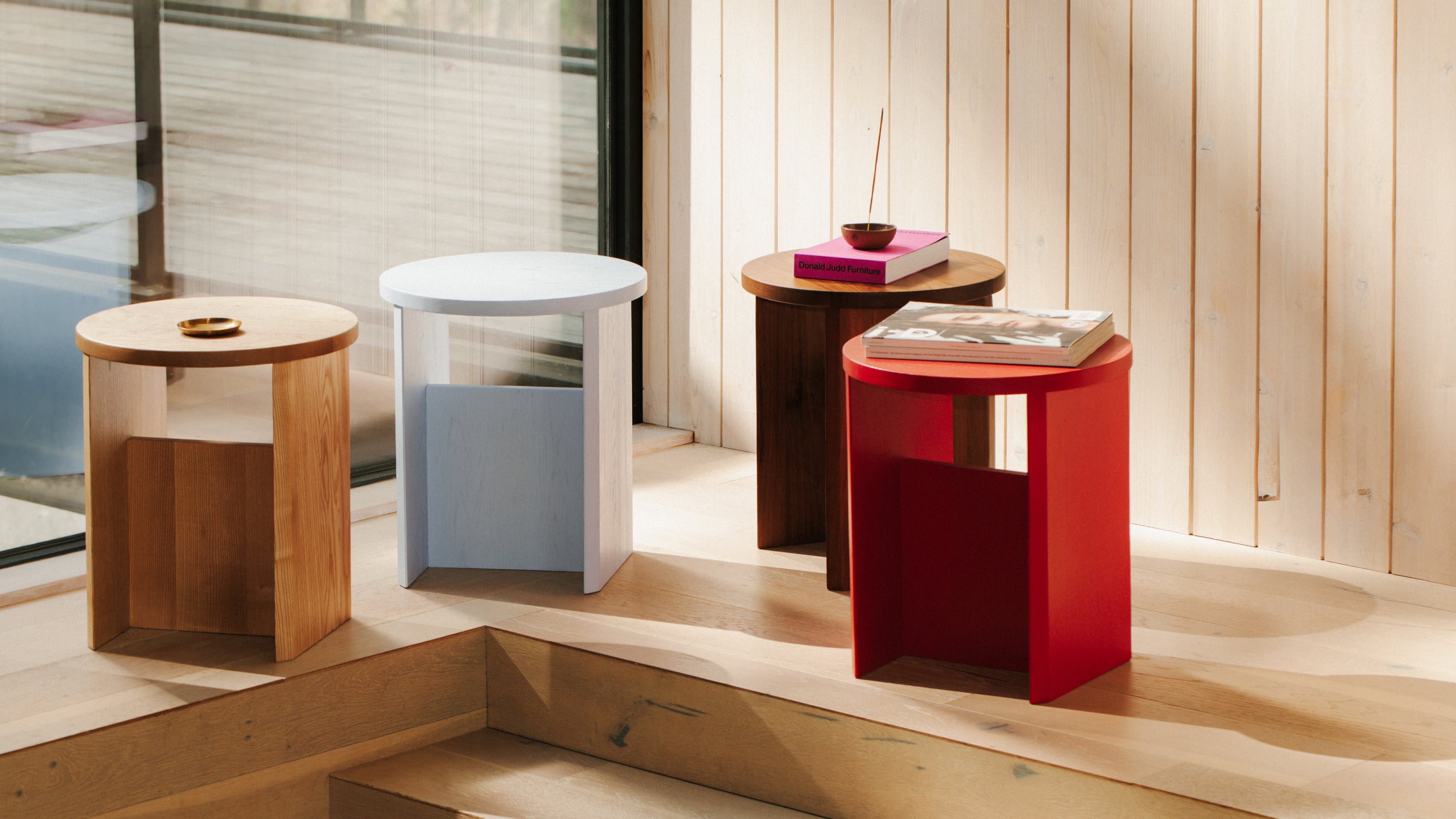 Field Stool, Limited Edition, Poppy