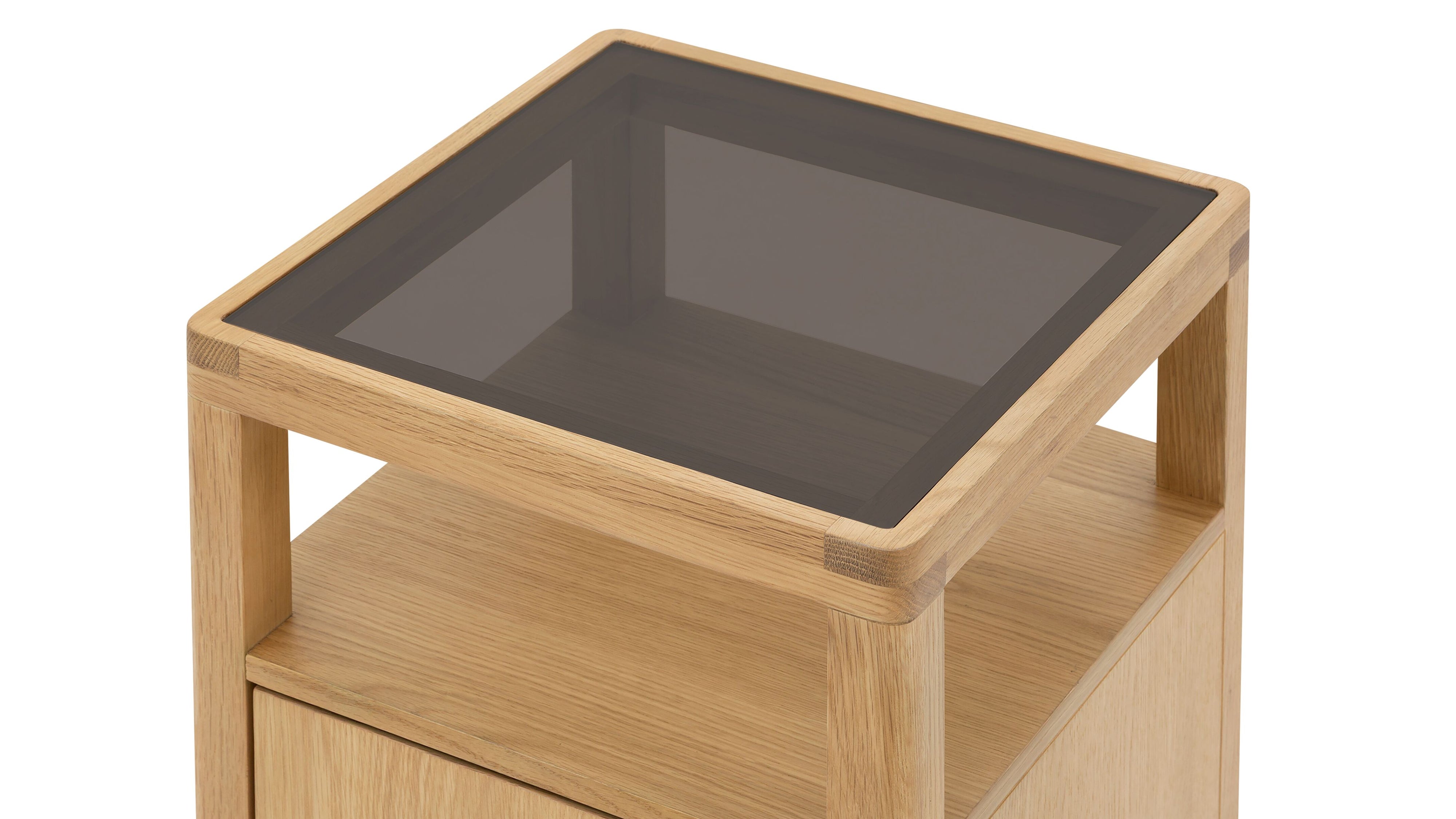 Glimpse Pedestal, White Oak