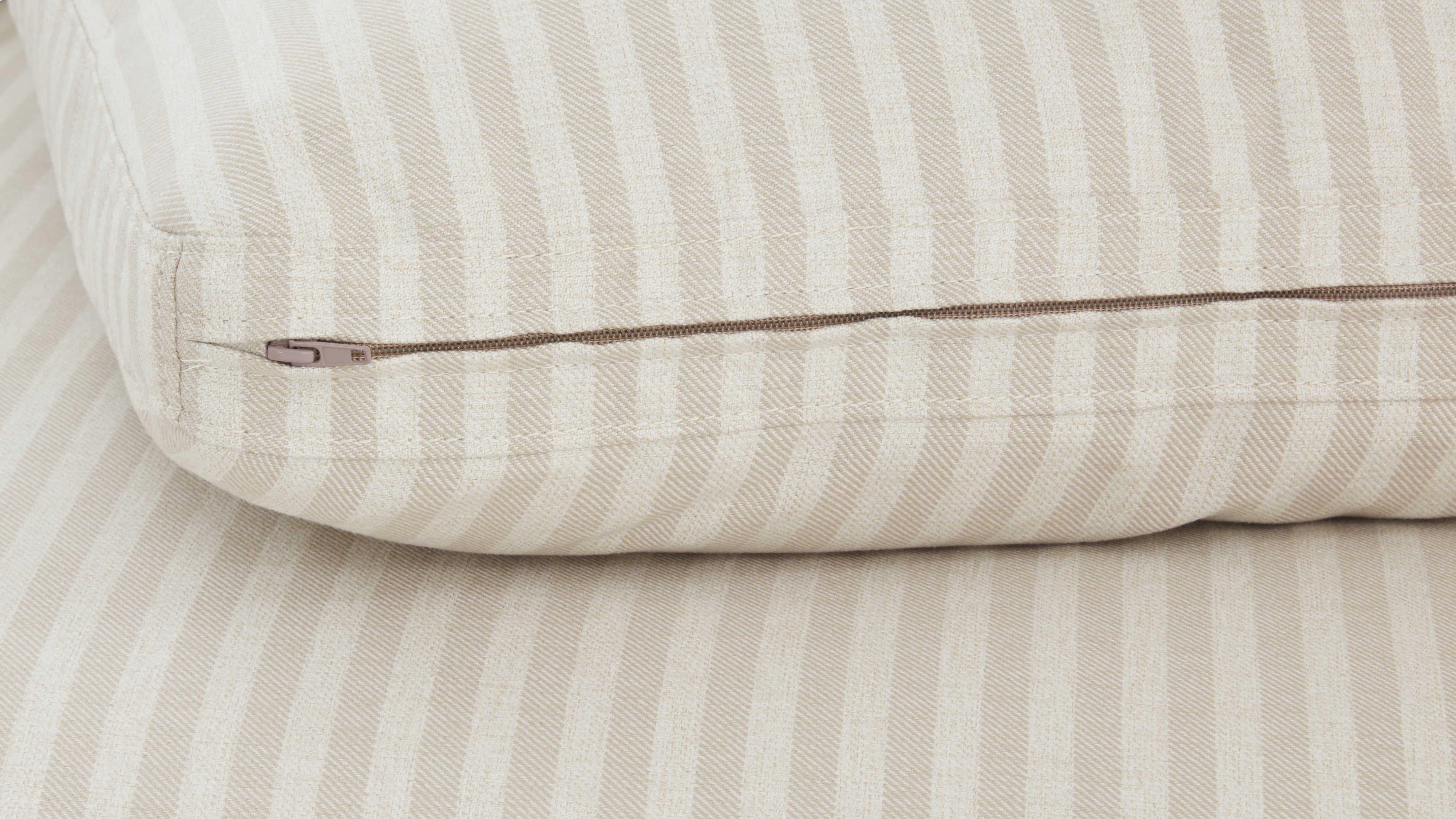 Slipcover - Movie Night™ Ottoman, Large, Newport Stripe - Image 1