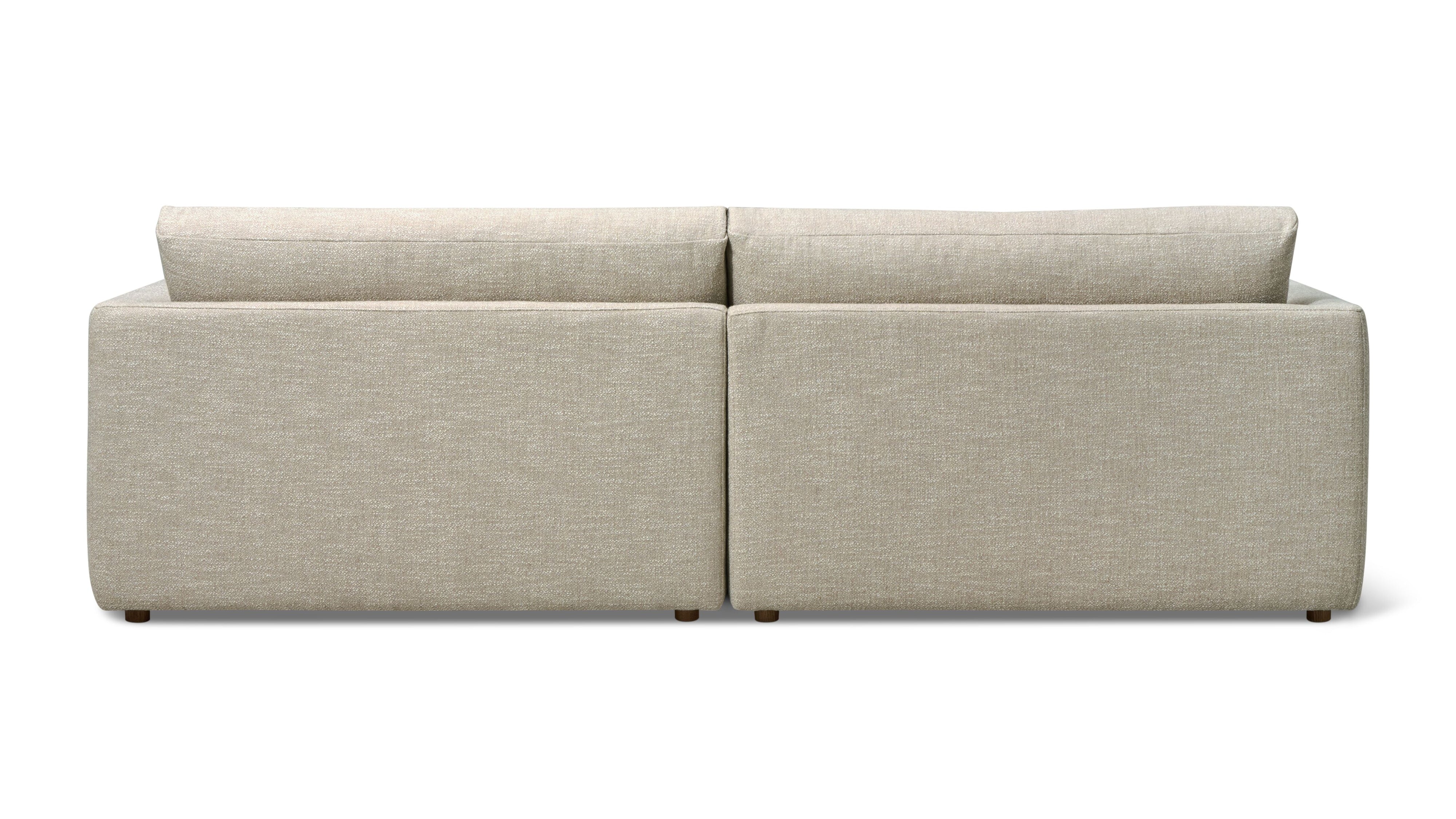 Wind Down 2-Piece Modular Sofa, Flax