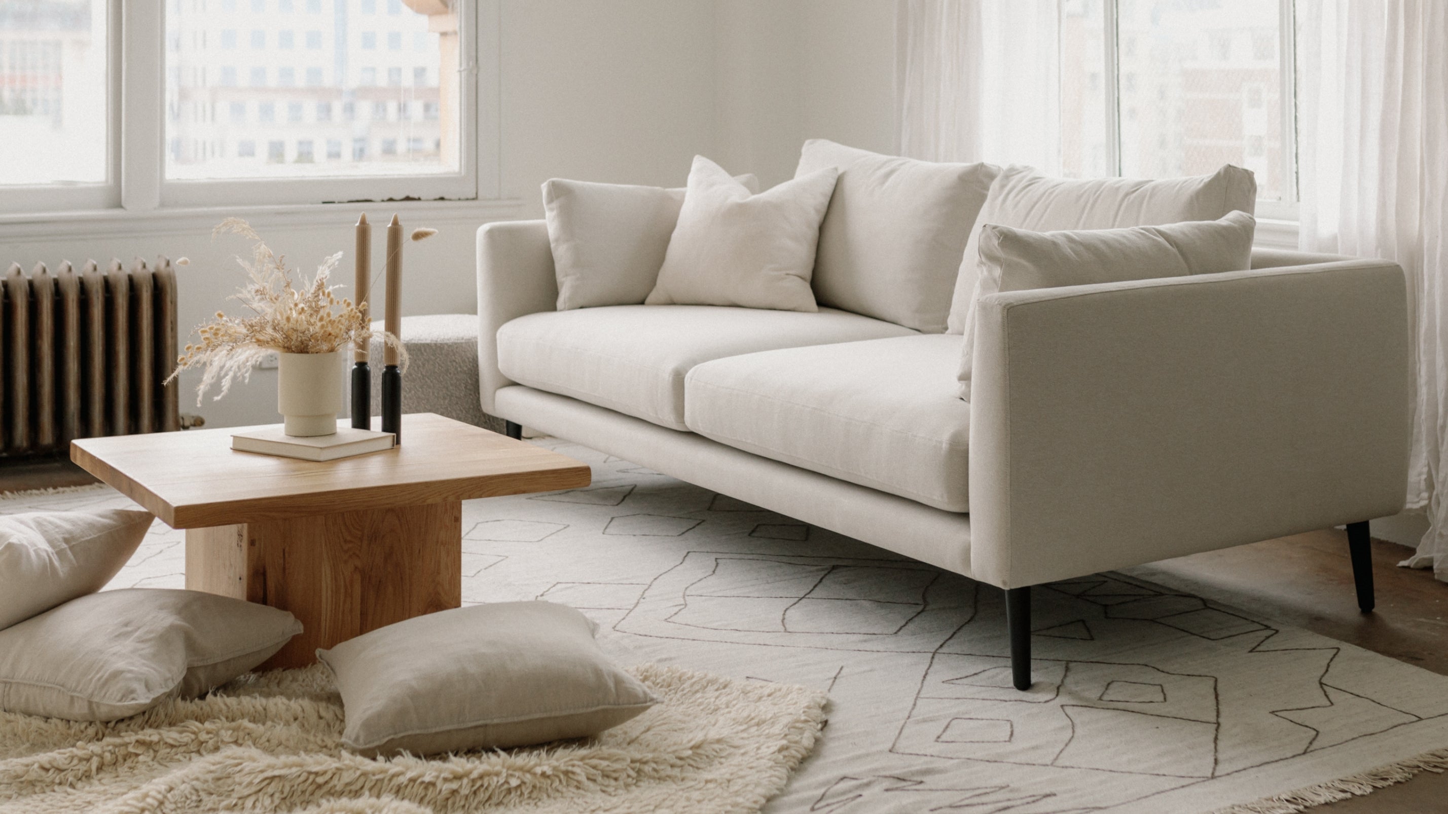 Stay A While Sofa, 2.5 Seater, Coconut - Image 4