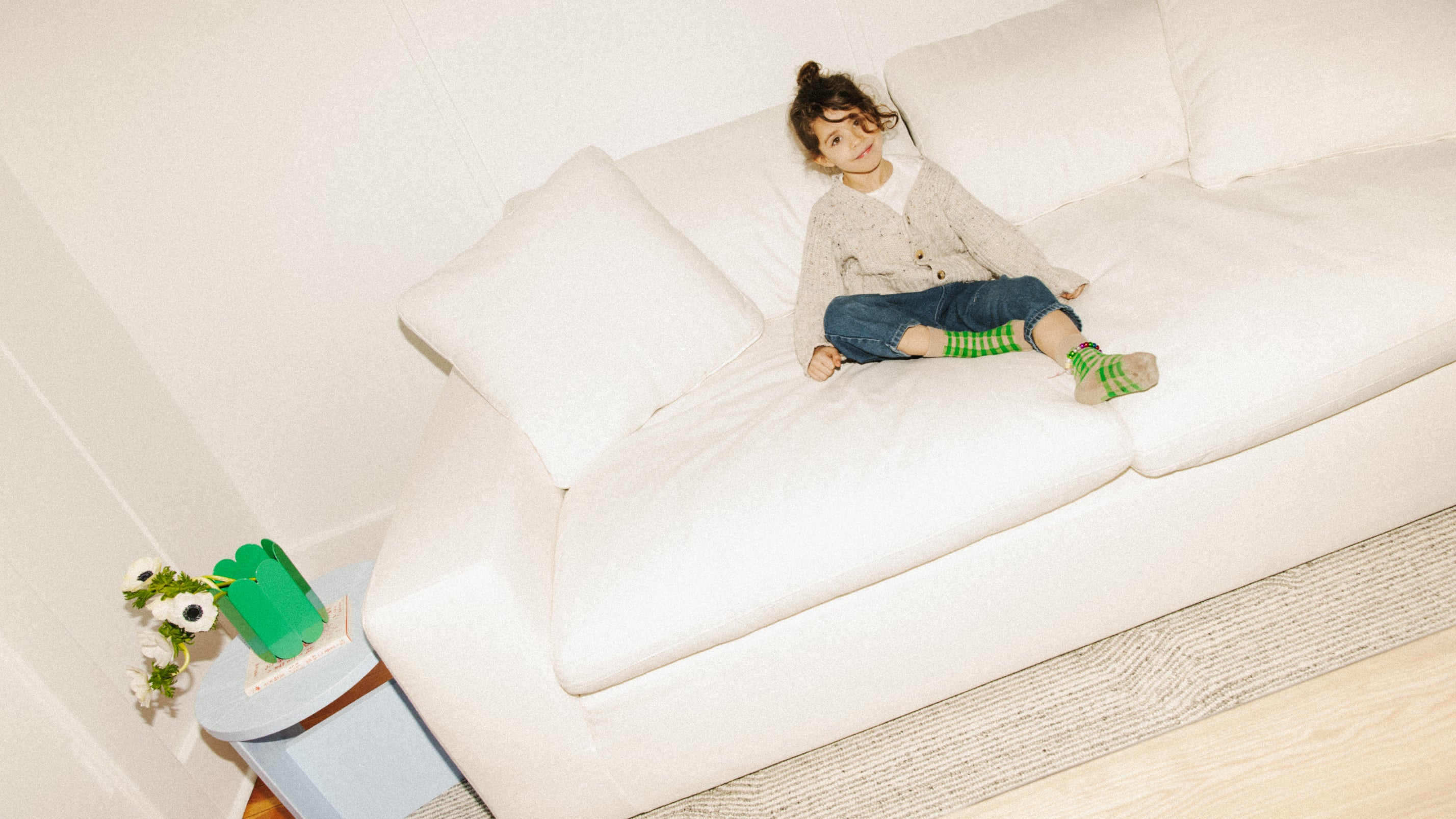 Movie Night™ Sofa, 2.5 Seater, Cream Linen