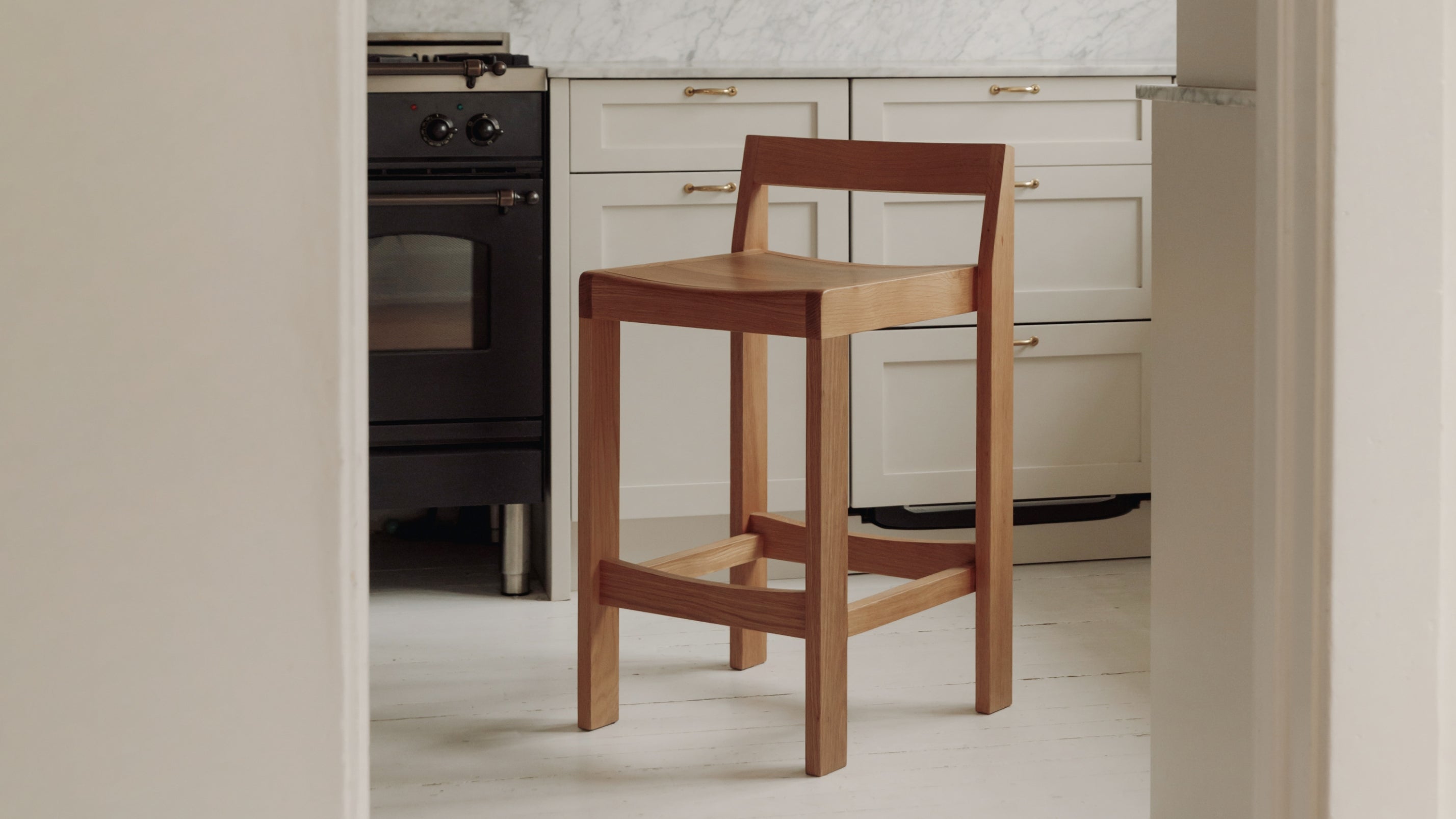 Plane Stool, Counter, American Walnut - Image 9