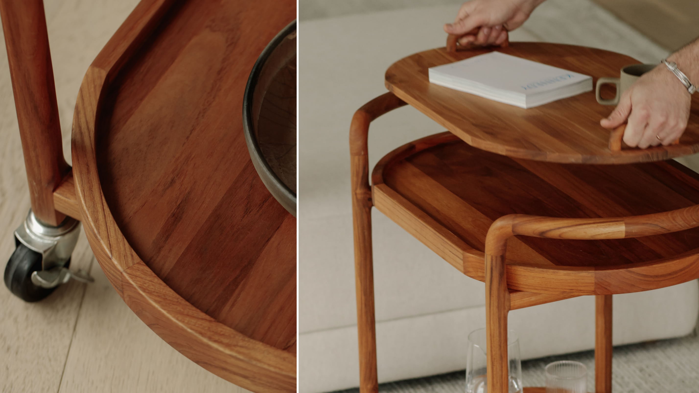 Stir It Up Bar Cart, Teak - Image 4
