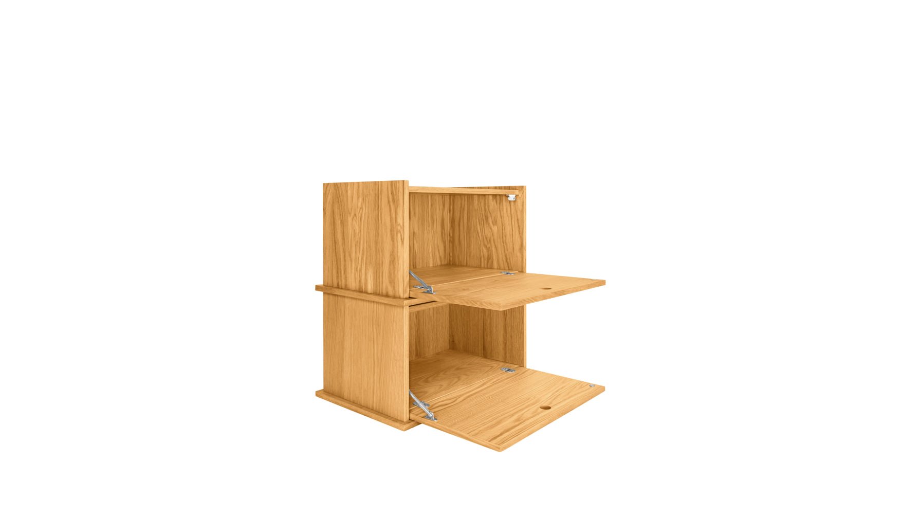 Keep Stacking Storage System 2-Piece, Closed, White Oak - Image 9