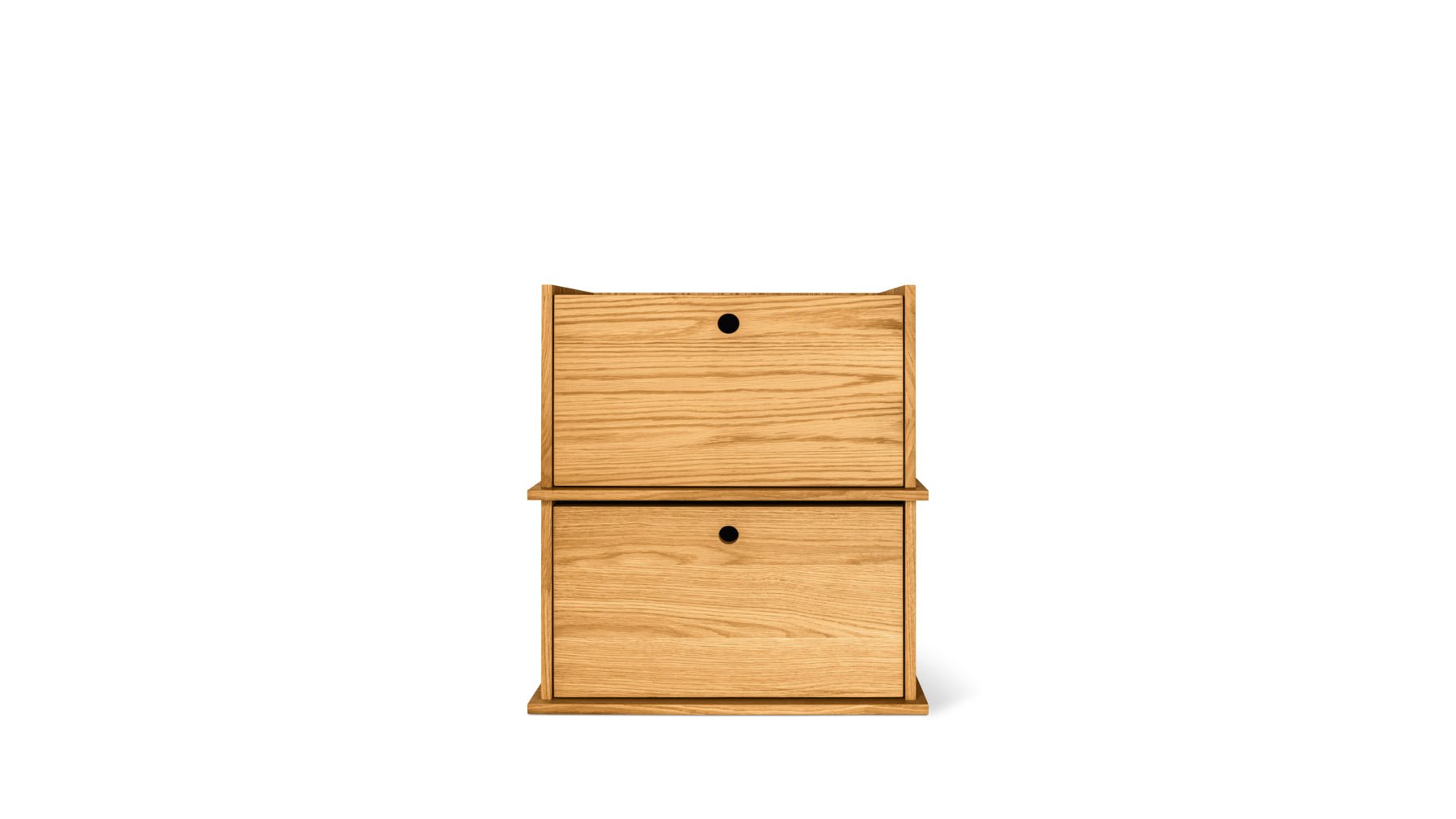 Keep Stacking Storage System 2-Piece, Closed, White Oak - Image 12