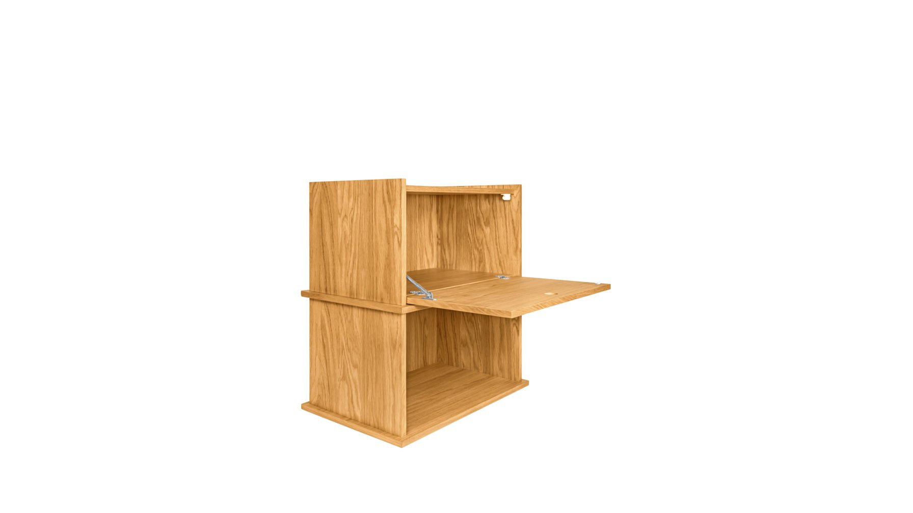 Keep Stacking Storage System 2-Piece, Open and Closed, White Oak - Image 9