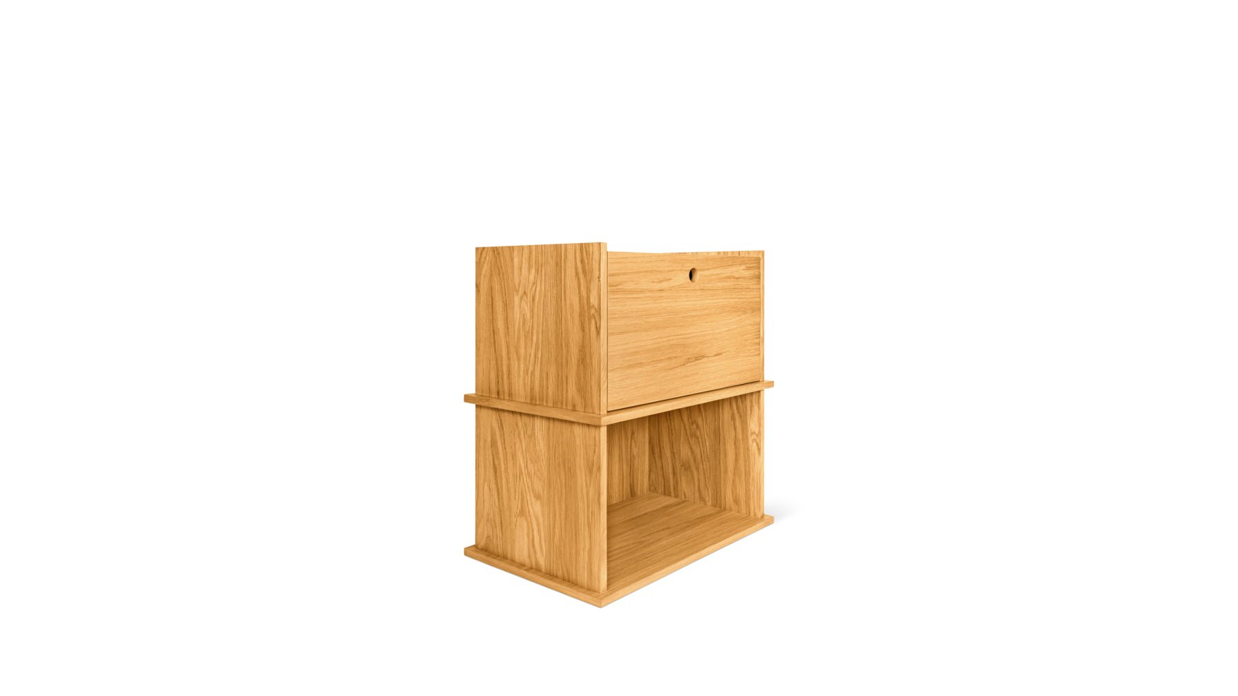 Keep Stacking Storage System 2-Piece, Open and Closed, White Oak - Image 11