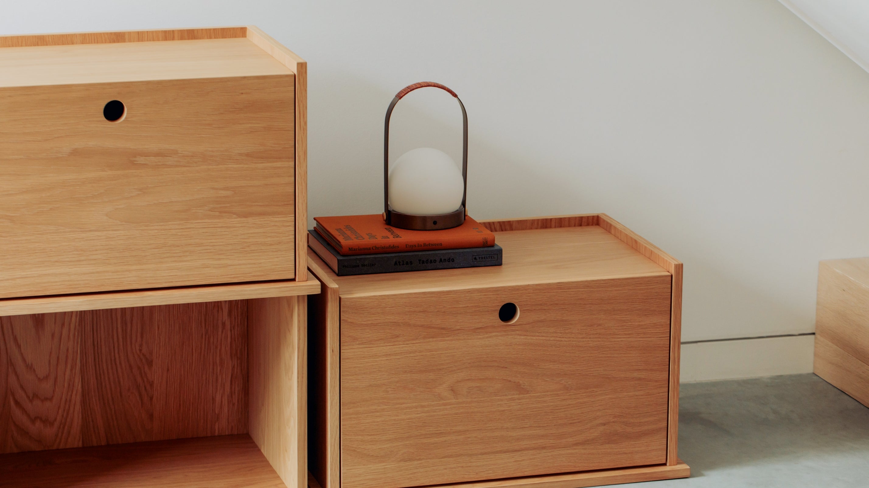 Keep Stacking Storage System 4-Piece, Open and Closed, White Oak - Image 15