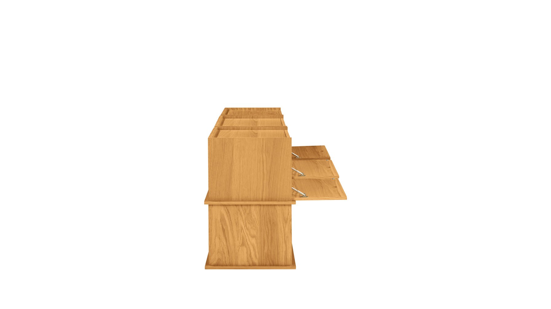 Keep Stacking Storage System 6-Piece, Open and Closed, White Oak - Image 7