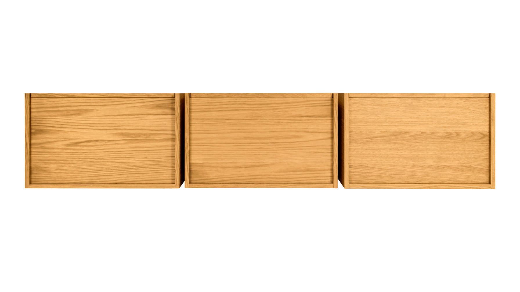 Keep Stacking Storage System 6-Piece, Open and Closed, White Oak - Image 9